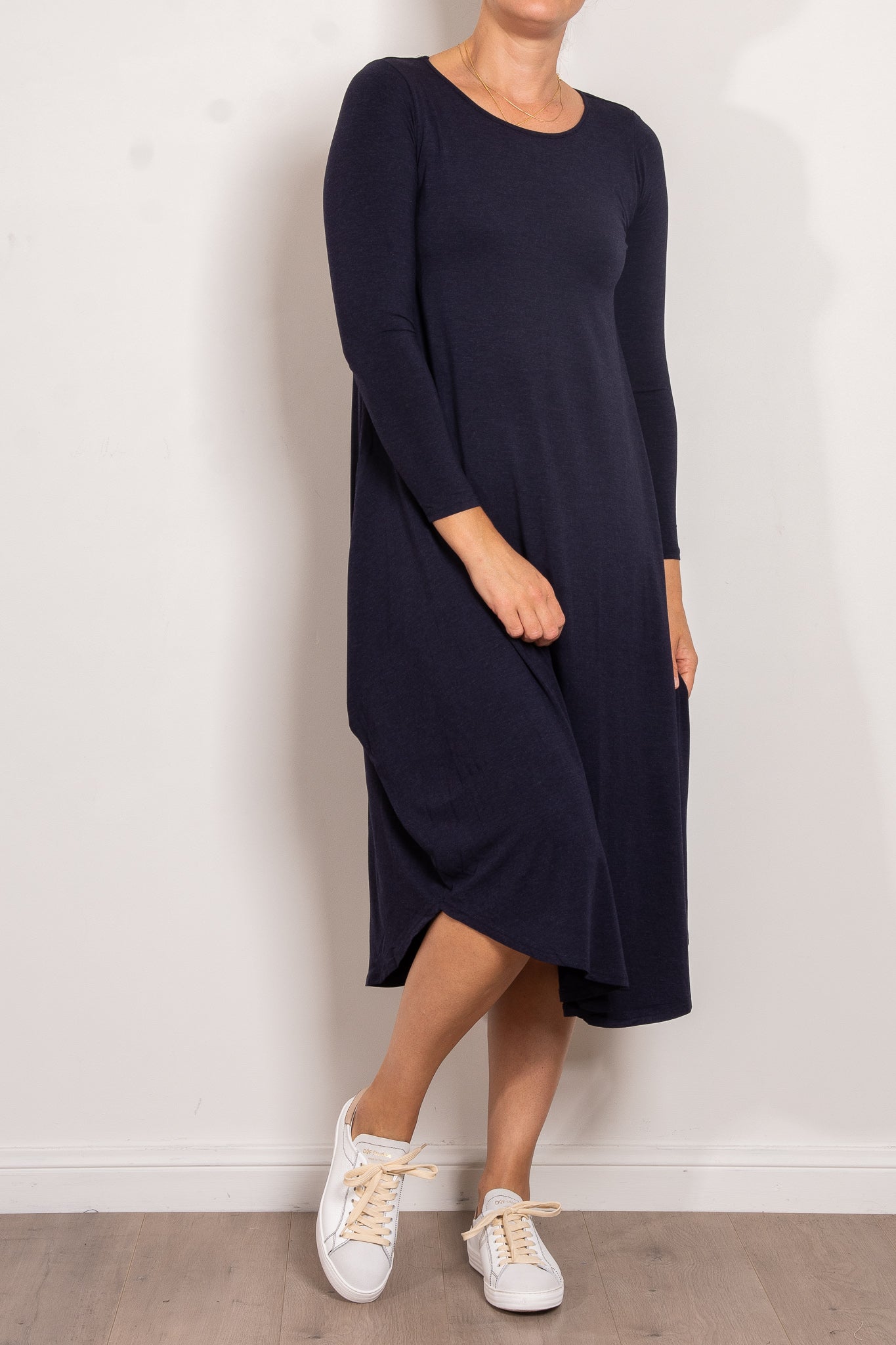 Tani Marl Long Sleeve Tri Dress - Women's Stylish Casual & Athletic Dress for Yoga, Running, and Everyday Wear