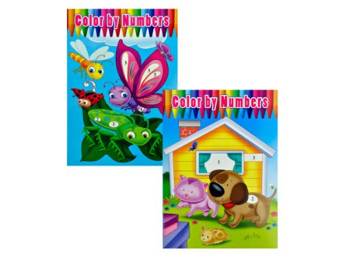 Bulk Color by Numbers Books for Adults & Kids - Case of 72 | Stress Relief Art Therapy, Classroom Activities, Party Favors