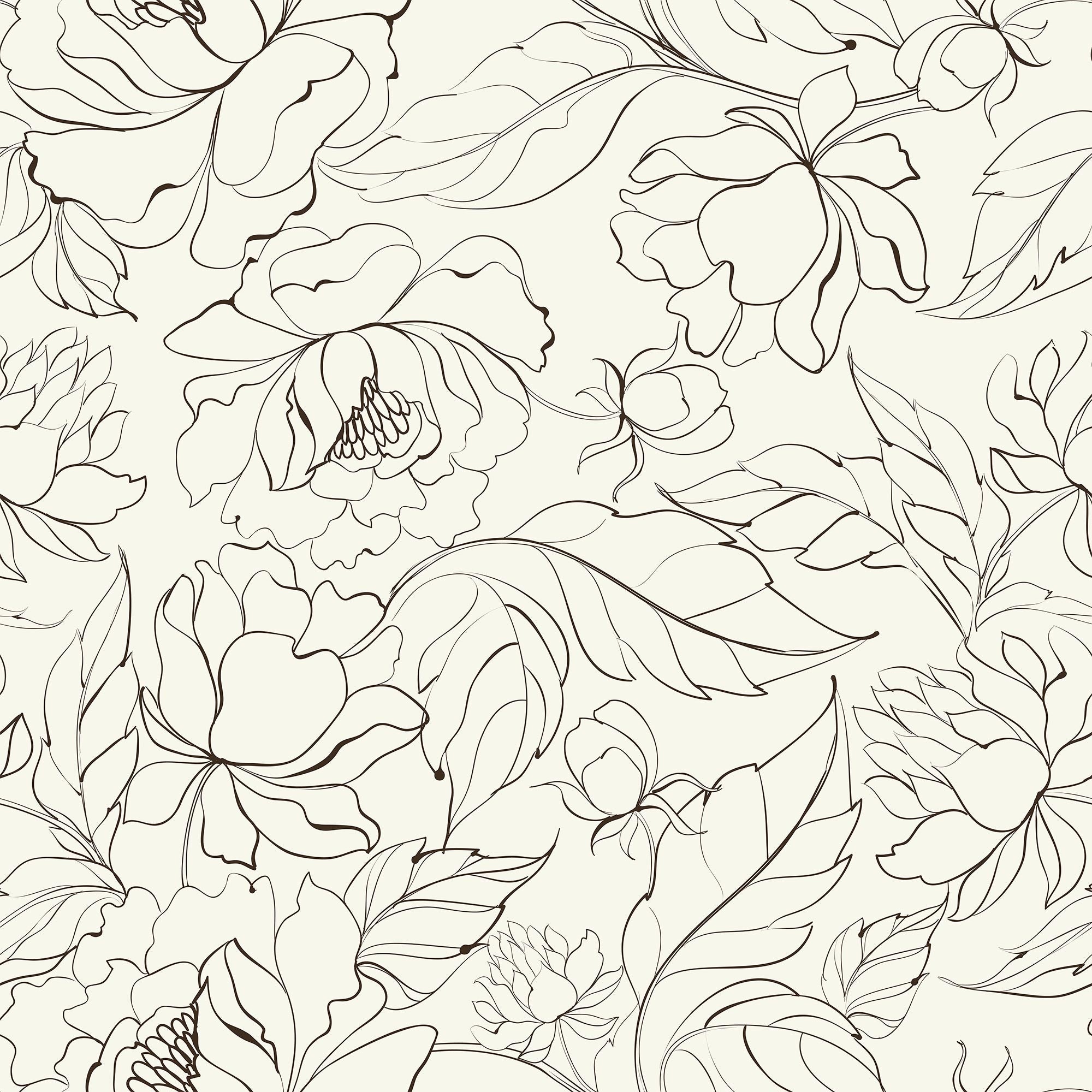 Floral Bathroom Wallpaper Sample - Premium Designer Selection 002 | Waterproof Peel & Stick Wallpaper for Bathroom Decor, Powder Room, or Accent Wall
