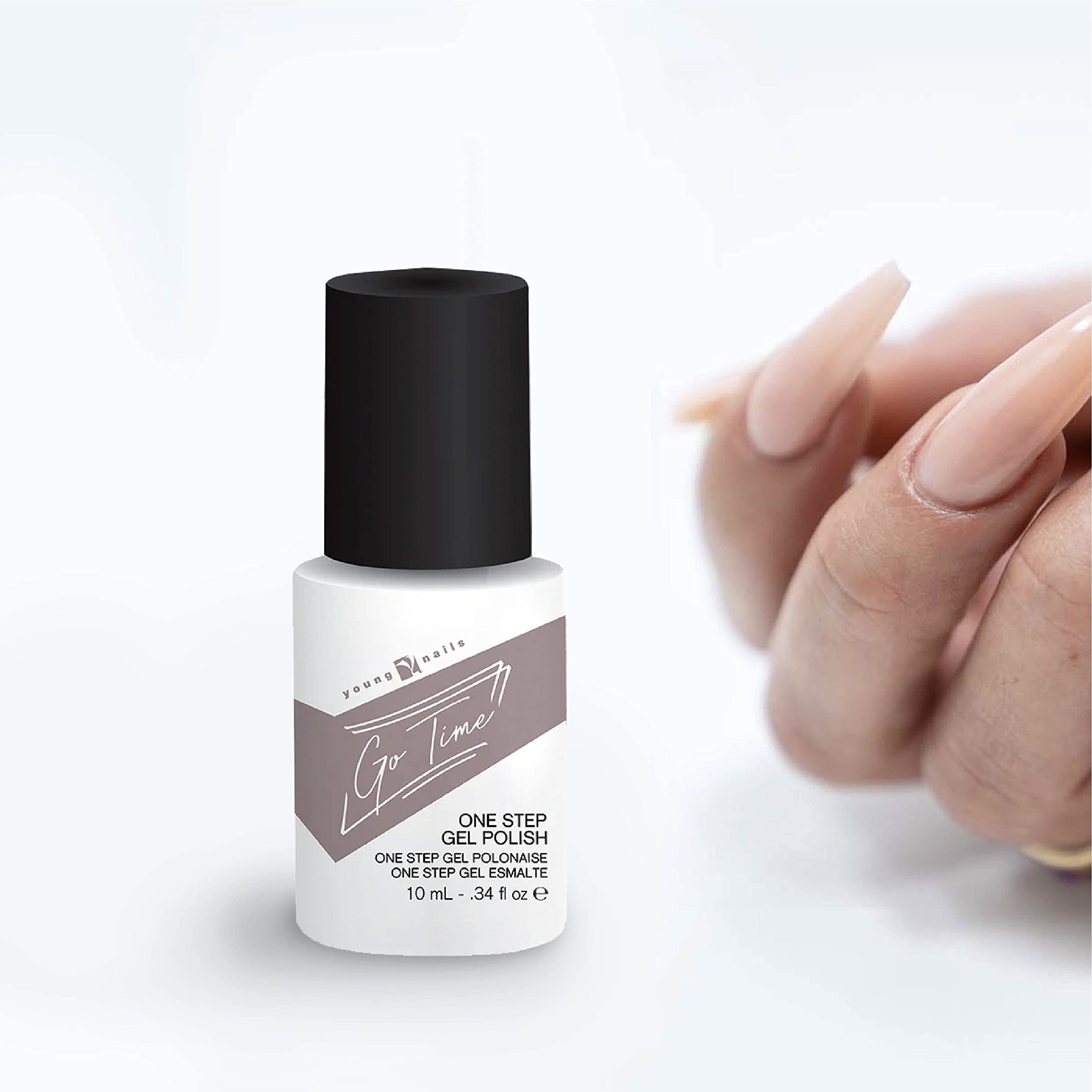 Young Nails Go Time Gel Polish - One Step Gel Nail Polish for Natural & Artificial Nails | LED/UV Light Cured | Soak Off Formula 0.34 fl oz | Perfect for Salon, Home Manicures & Nail Art Designs
