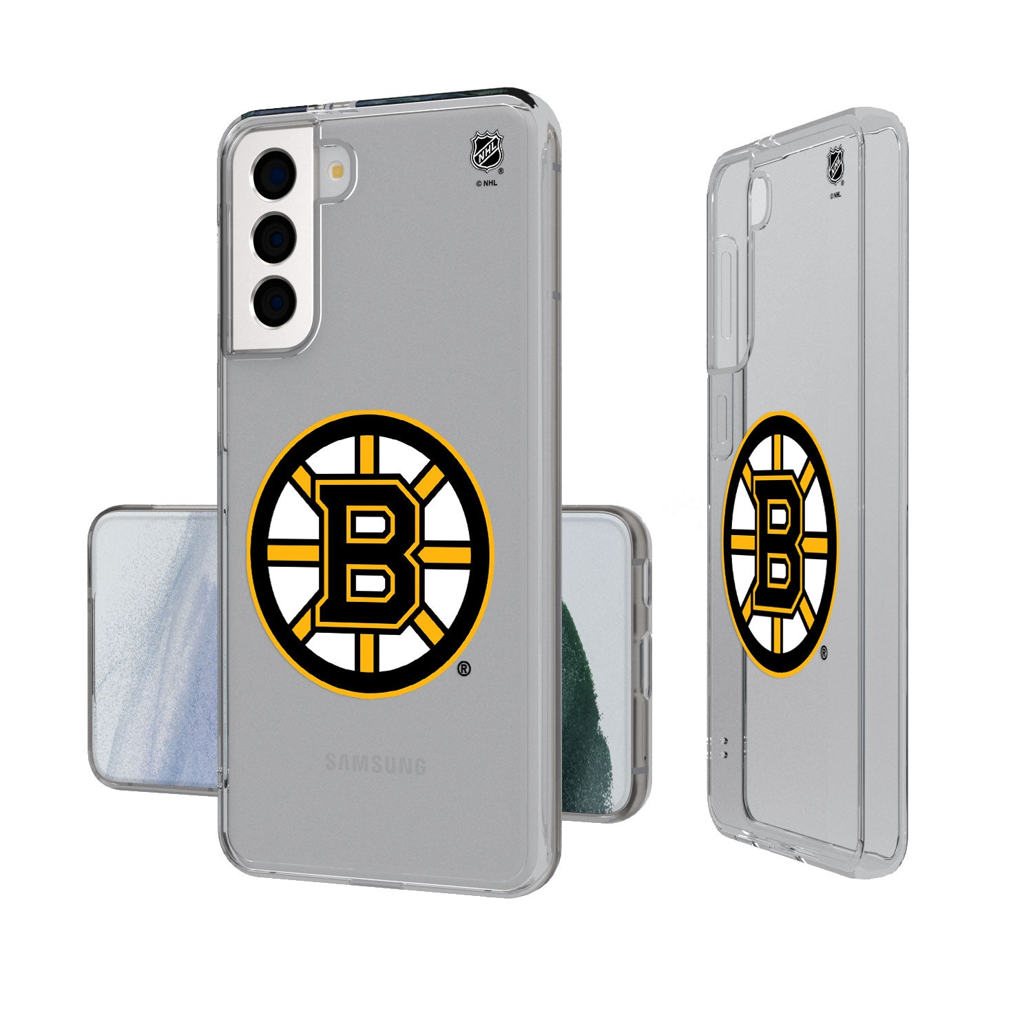 Boston Bruins Official Logo Clear Phone Case - Compatible with iPhone & Samsung - Perfect for Hockey Fans & Game Day Support