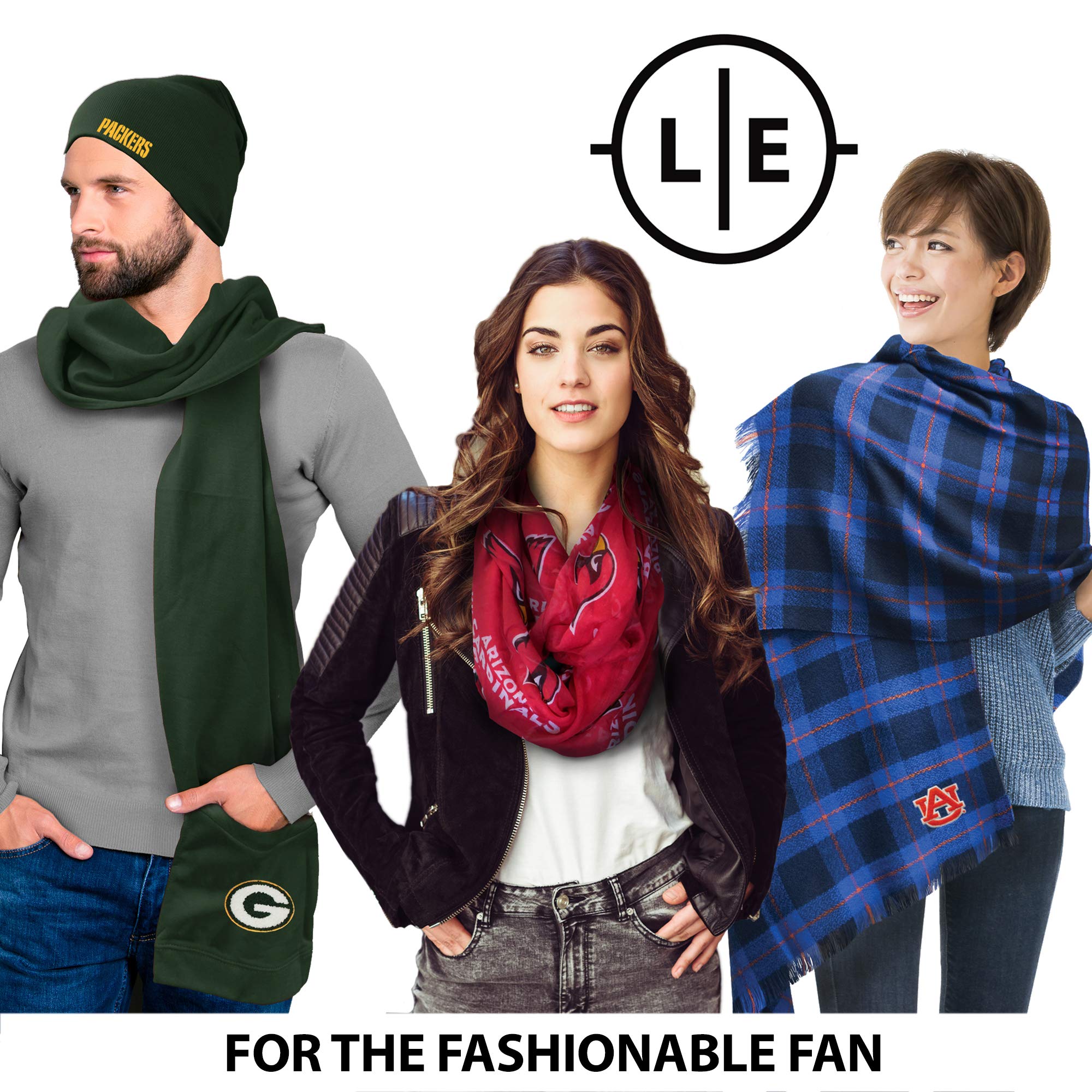 Littlearth NFL Unisex Waffle Knit Scarf - Officially Licensed Team Logo - Warm Winter Accessory for Football Fans - Perfect for Game Day & Outdoor Activities