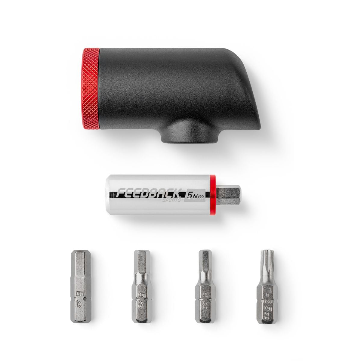 Feedback Sports Reflex Fixed Torque Bit Driver with Bit Storage - 5 Nm Torque Setting for Bike Maintenance & Repair | Perfect for Professional Mechanics & Home Use