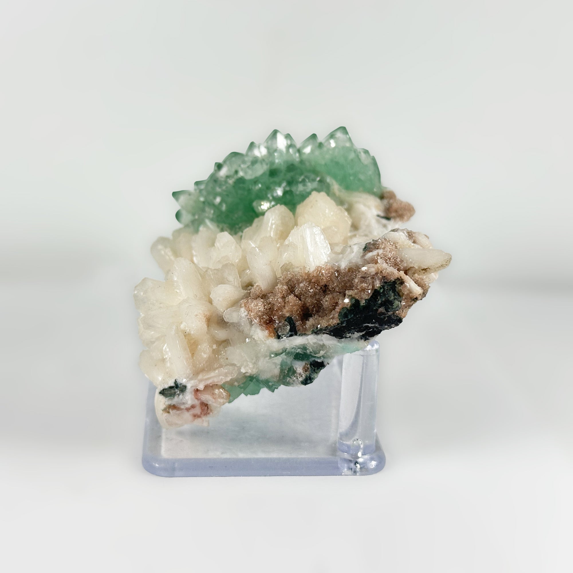 Natural Green Apophyllite Crystal - Rare Healing Stone for Clarity, Calmness & Spiritual Growth | Mineral Specimen for Meditation, Energy Work & Home Decor (RMI743)