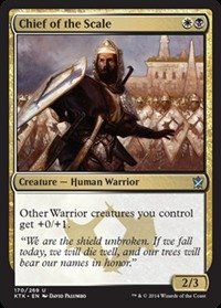 Magic The Gathering - Chief of The Scale (170/269) Foil Card - Khans of Tarkir MTG Booster Pack - Rare Collectible Trading Card Game for Deck Building & Strategy Battles