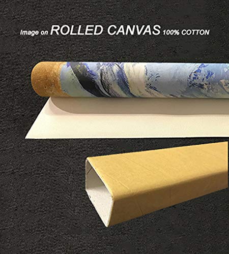 Premium Rolled Canvas Fine Art Print - Soccer Shot Action Sports Wall Decor 30x38 inches - Perfect for Living Room, Bedroom, or Game Room Decor
