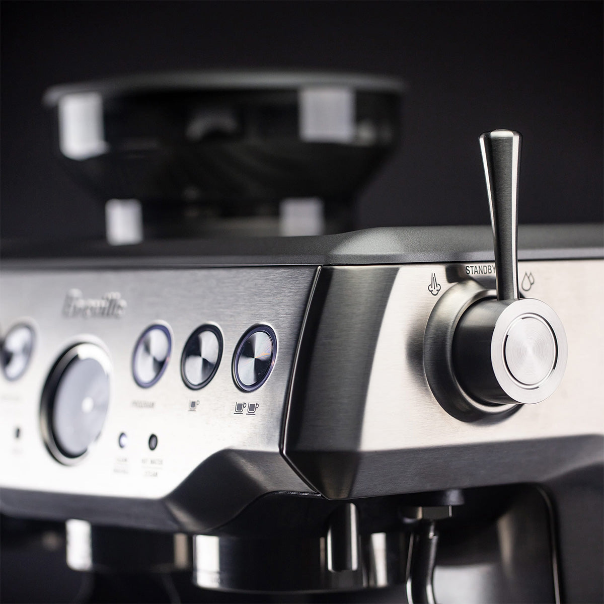 Breville Espresso Machine Steam Lever Replacement - Brushed Silver Finish | Compatible with Breville Barista Series | Perfect for Home Baristas & Coffee Enthusiasts