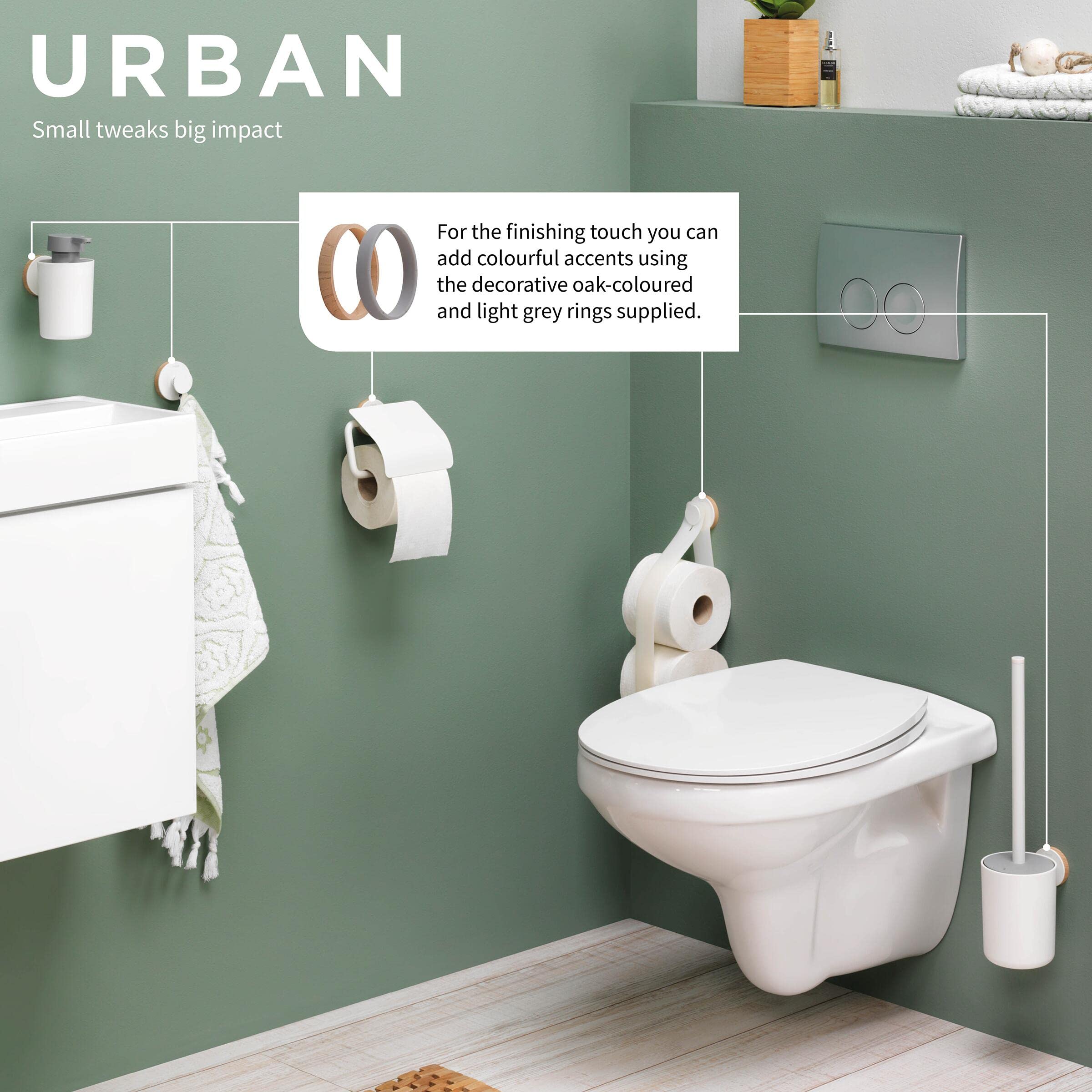 Stylish Urban Accessory Set in White - Perfect for Home Decor, Office Organization & Gift Giving