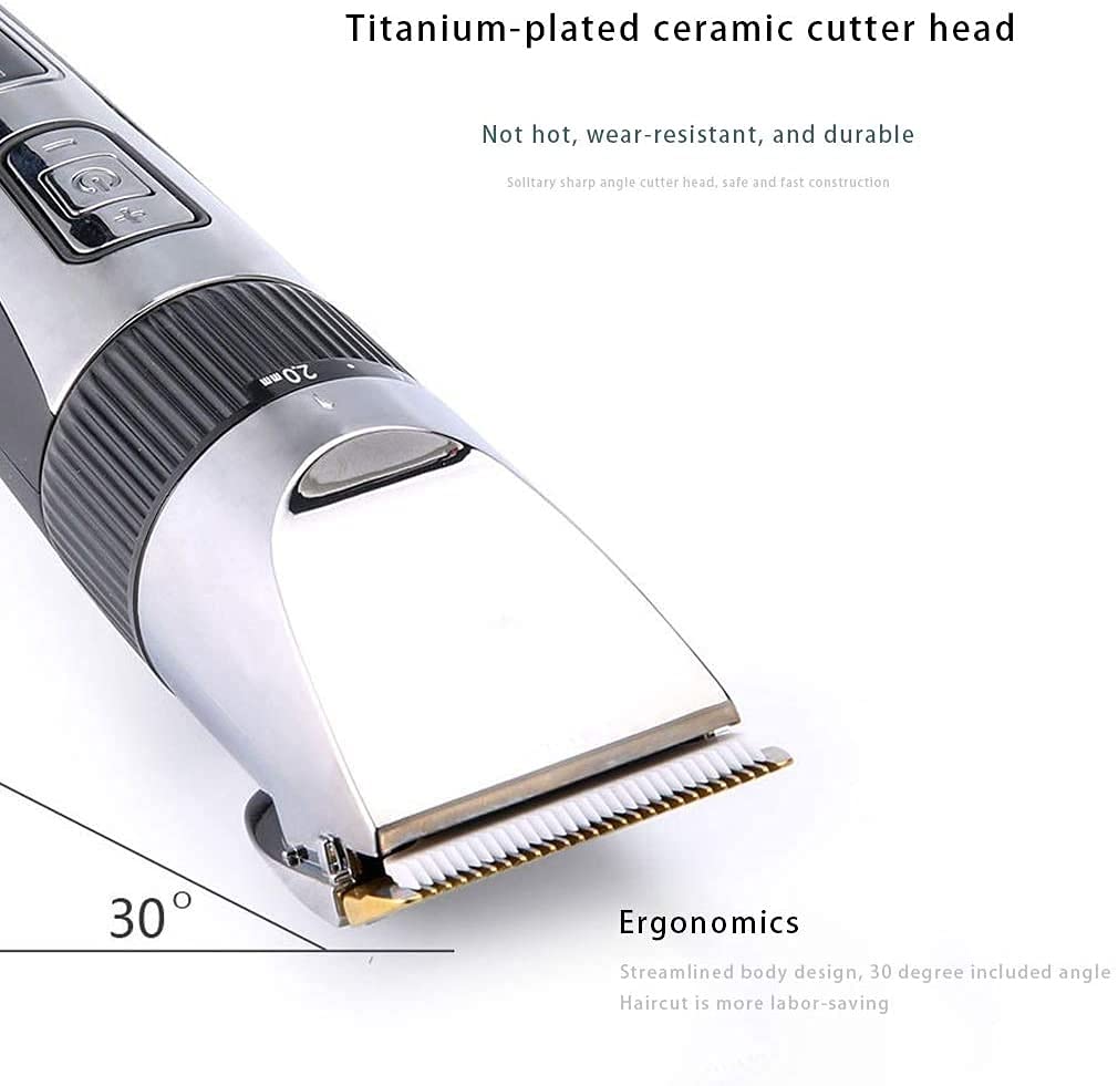 Professional Electric Hair Trimmer for Men & Women - Waterproof Wet/Dry Beard & Body Clippers with Adjustable Guide Combs - Perfect for Home Grooming, Travel & Salon Use