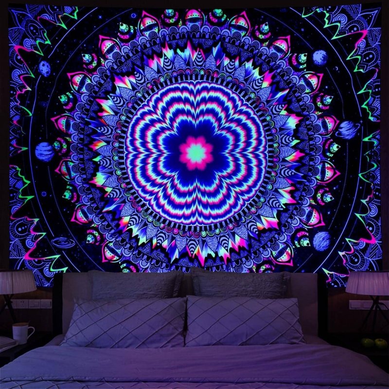Amonercvita Mandala Wall Art - Handmade Boho Decor for Living Room, Bedroom & Meditation Space | Unique Spiritual Home Decor Gift
