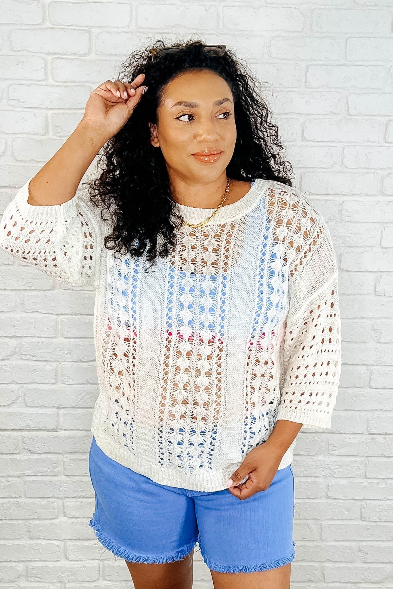 Halloween Laugh Open Knit Sweater Top - Fun & Cozy Pullover for Costume Parties, Trick or Treating & Fall Fashion