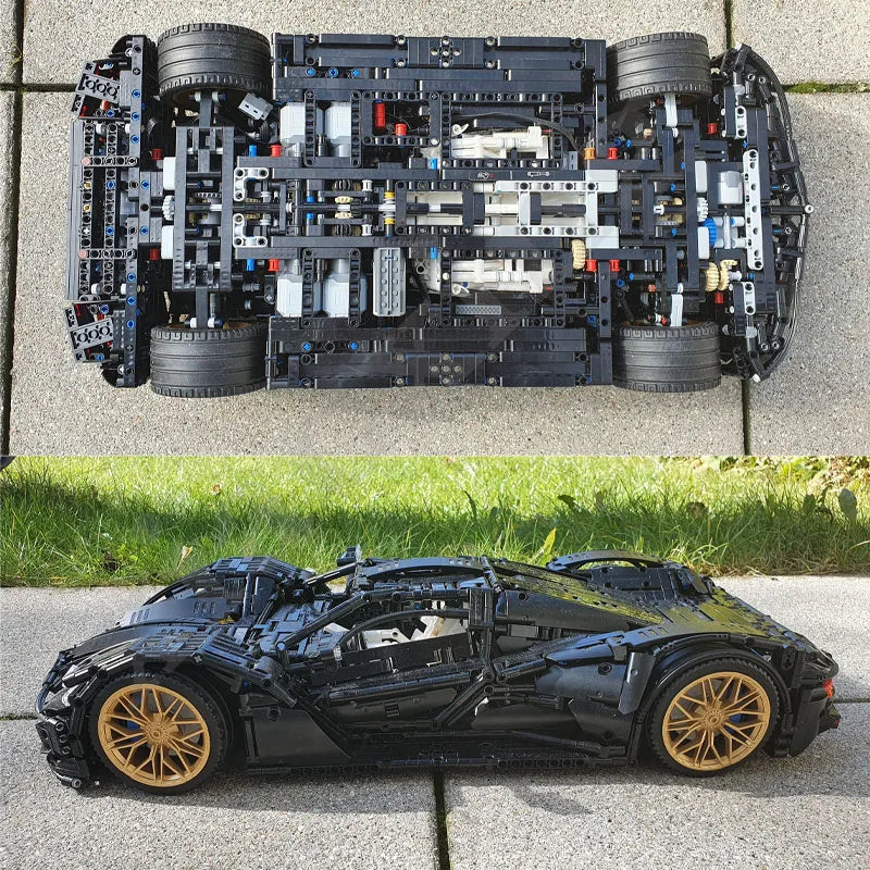 3515PCS MOC 89638 ASPARK Owl 1:8 Electric Supercar Building Blocks Set - Premium Collectible Model Kit for Adults & Teens, Perfect for Display, Gifts & DIY Projects
