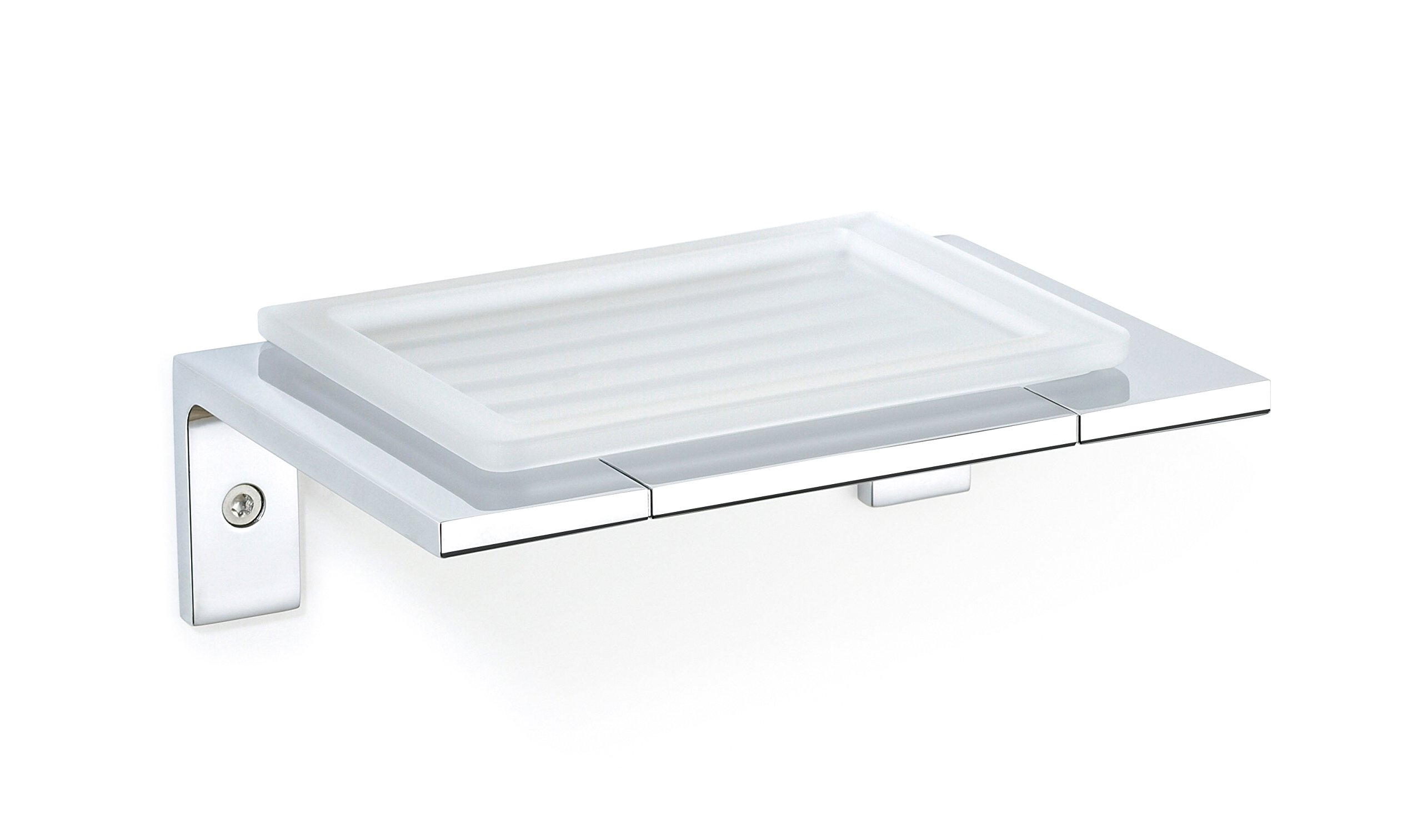 Secret Bath Glass Wall Soap Dish - Orio Collection | Modern Bathroom Organizer for Showers & Vanities
