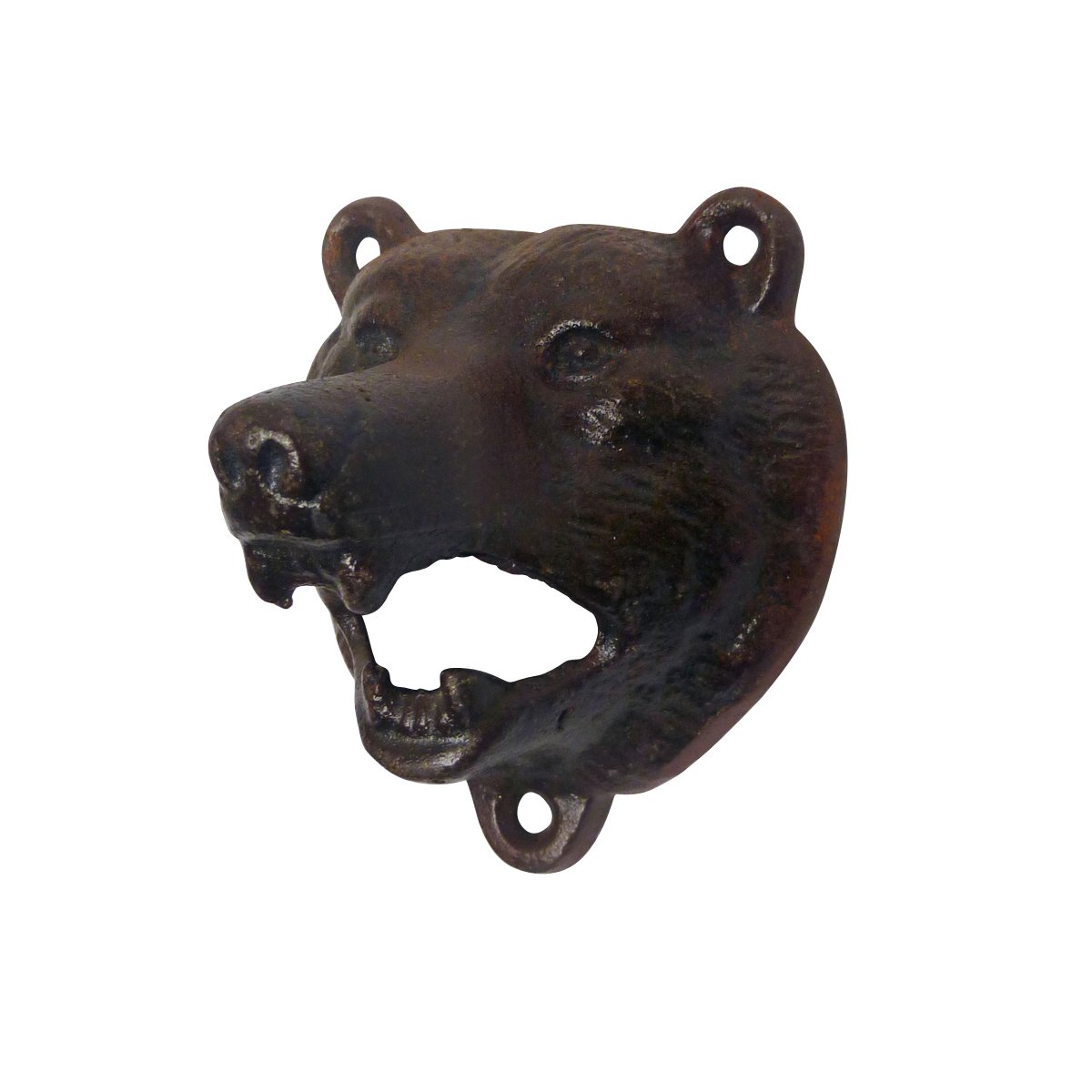 Design Toscano Grizzly Bear of the Woods Cast Iron Bottle Opener - Vintage Rustic Decor for Home Bar, Man Cave, or Outdoor Camping Accessories