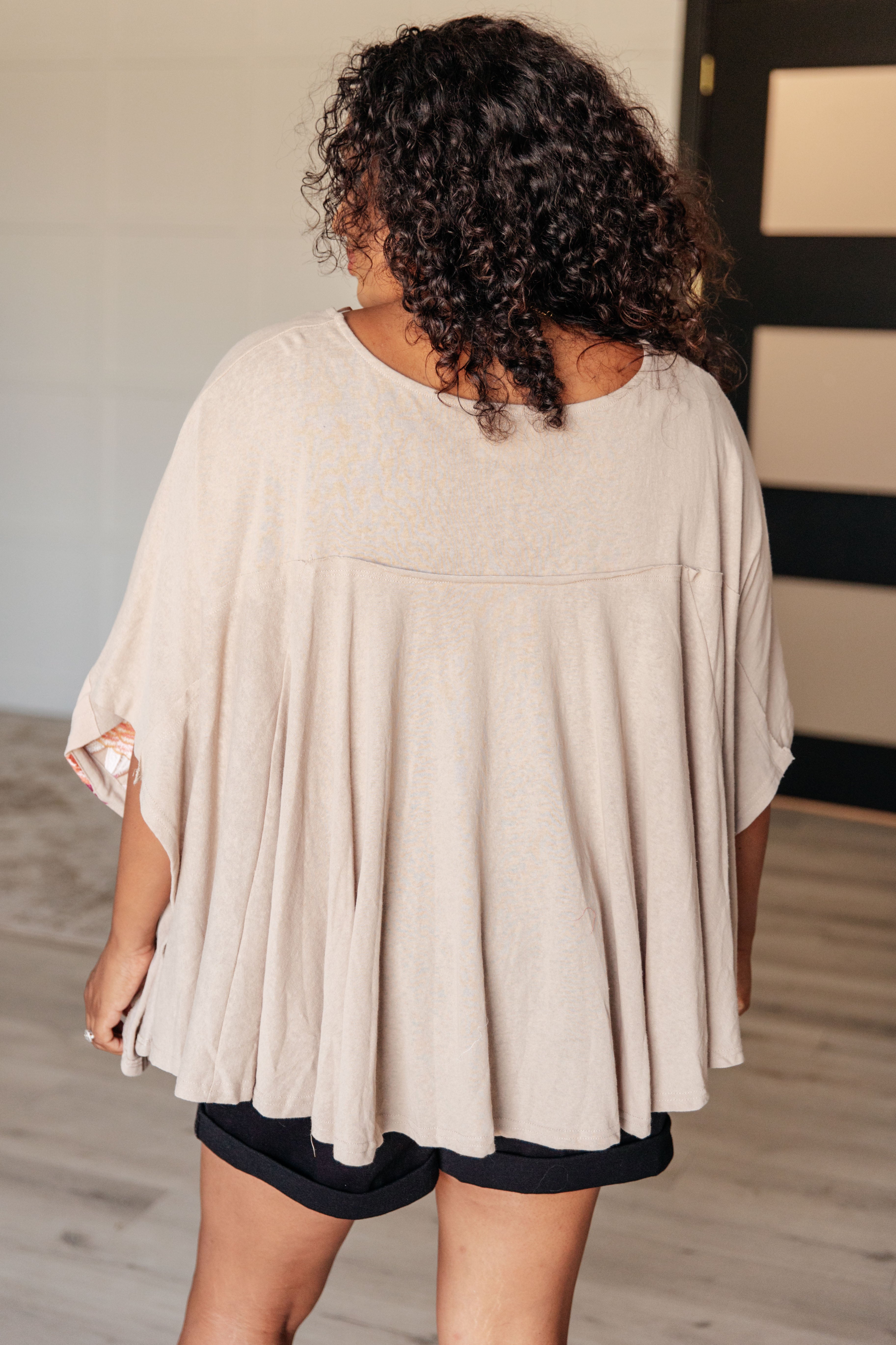 Isabel Embroidered Mocha Tunic Top for Women | Boho Chic Blouse with Floral Embroidery | Perfect for Casual Wear, Beach Cover-Up & Summer Outfits