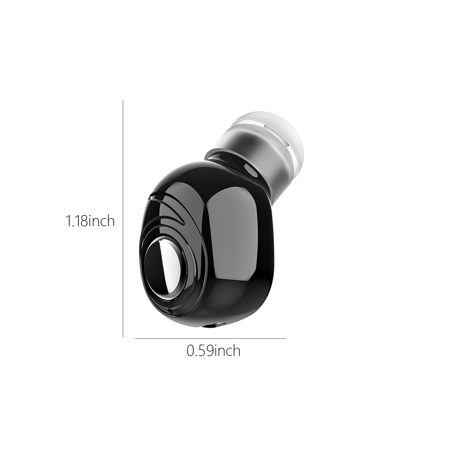 Premium Active Noise Cancelling Wireless Earbuds Bluetooth 5.0 - True Wireless in-Ear Headphones with ENC, IPX5 Waterproof, 30H Playtime for Work, Sleep, Sports & Travel (Black) - Perfect for Commuting, Gym Workouts and Relaxation
