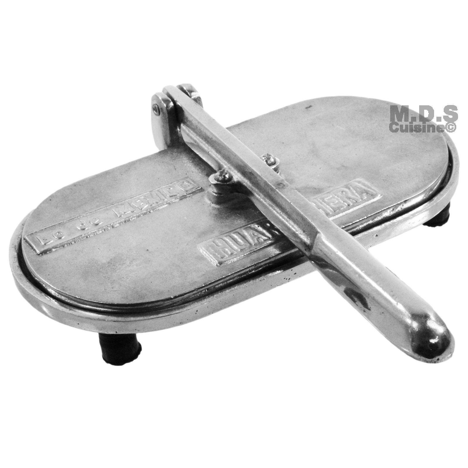 Authentic Mexican Huarachera Tortilla Press - 9-Inch Cast Aluminum Huarache Maker for Traditional Mexican Cuisine | Perfect for Making Homemade Huaraches, Tortillas, and Flatbreads