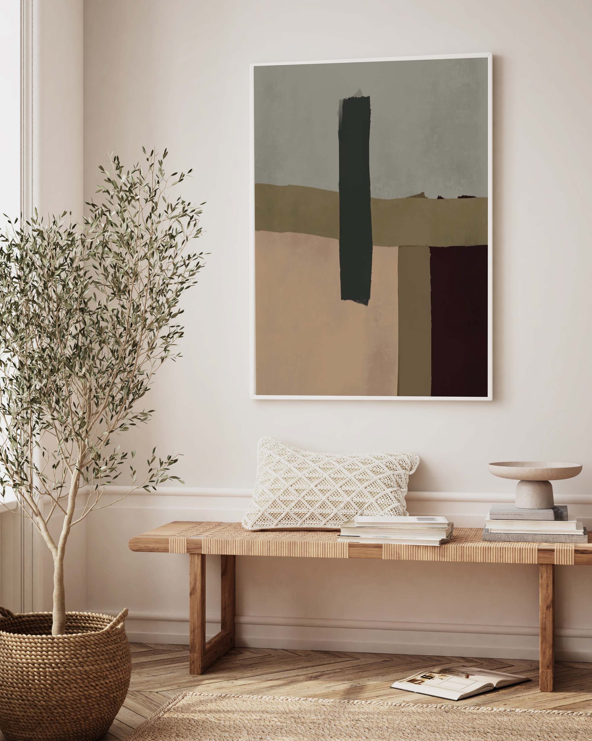 Modern Farmhouse Framed Canvas Wall Art - Rustic Home Decor for Living Room, Bedroom & Office