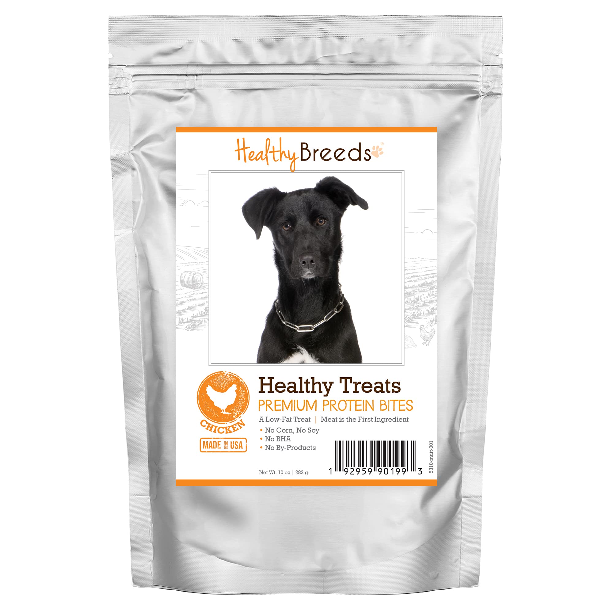 Healthy Breeds Mutt Healthy Treats Premium Protein Bites Chicken Dog Treats 10 oz - All-Natural High-Protein Snacks for Small & Large Dogs - Perfect for Training Rewards and Daily Treats