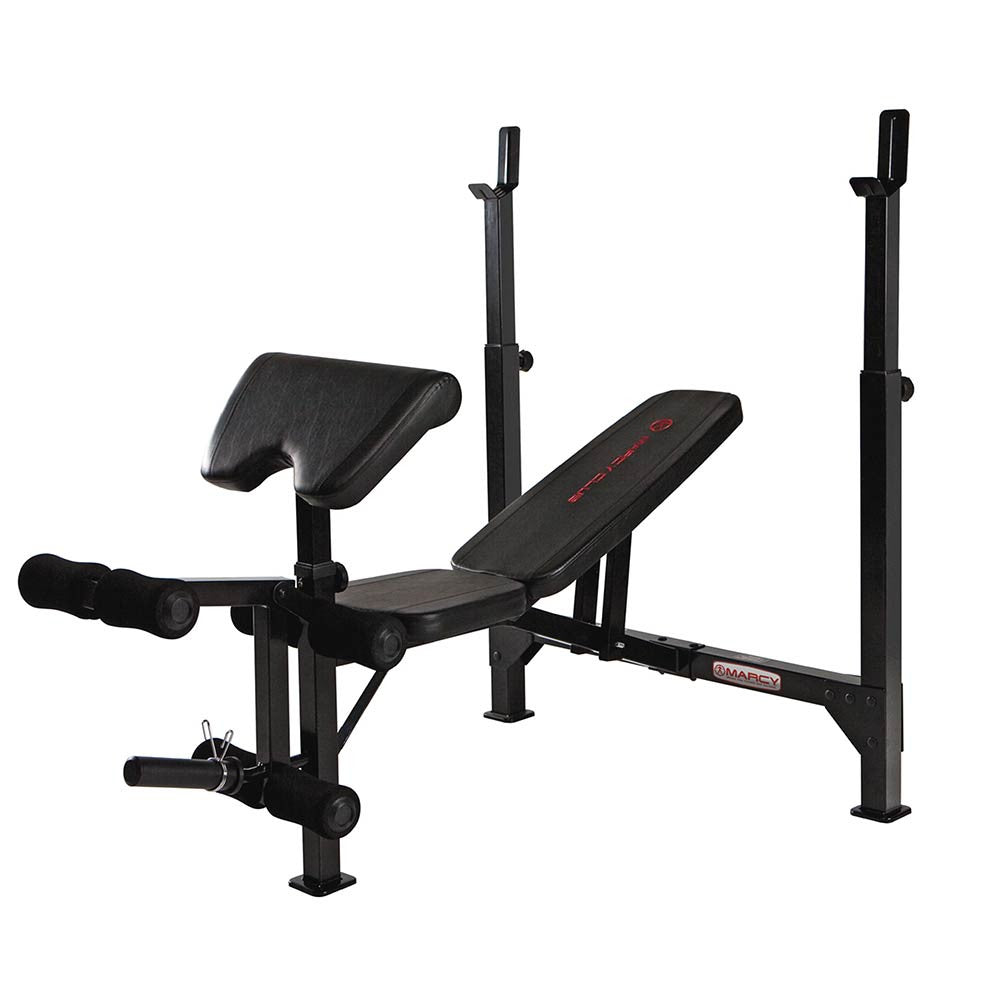 Marcy Club MKB 733 Olympic Weight Bench - Adjustable Strength Training Equipment for Home Gym | Perfect for Weightlifting, Bodybuilding & Fitness Workouts