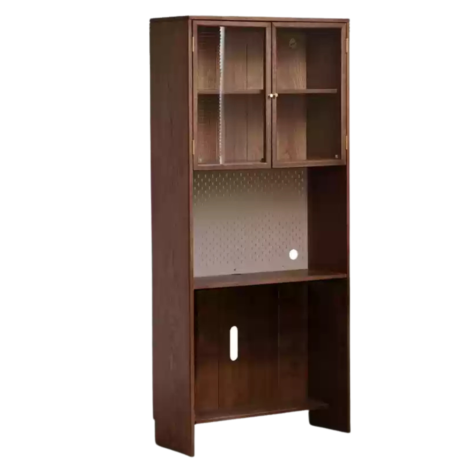 35.4x13.7x78.7 inch / 90x35x200cm /Rich Dark Walnut color/ Black Walnut bookcase