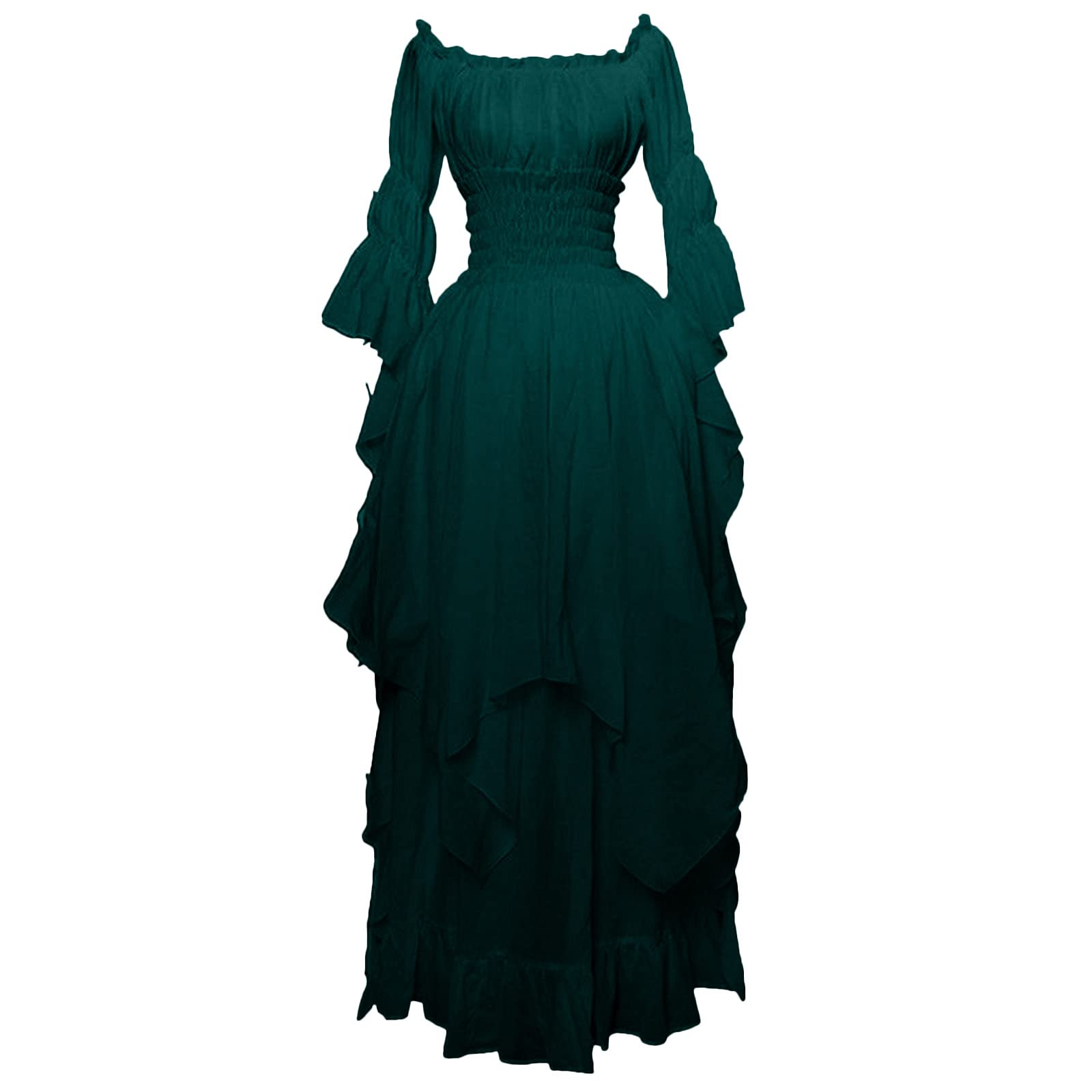 JOAU Women's Victorian Gothic Dress - Elegant Retro Renaissance Costume for Halloween, Medieval Wedding & Cosplay | Perfect for Themed Parties, LARP & Historical Reenactments