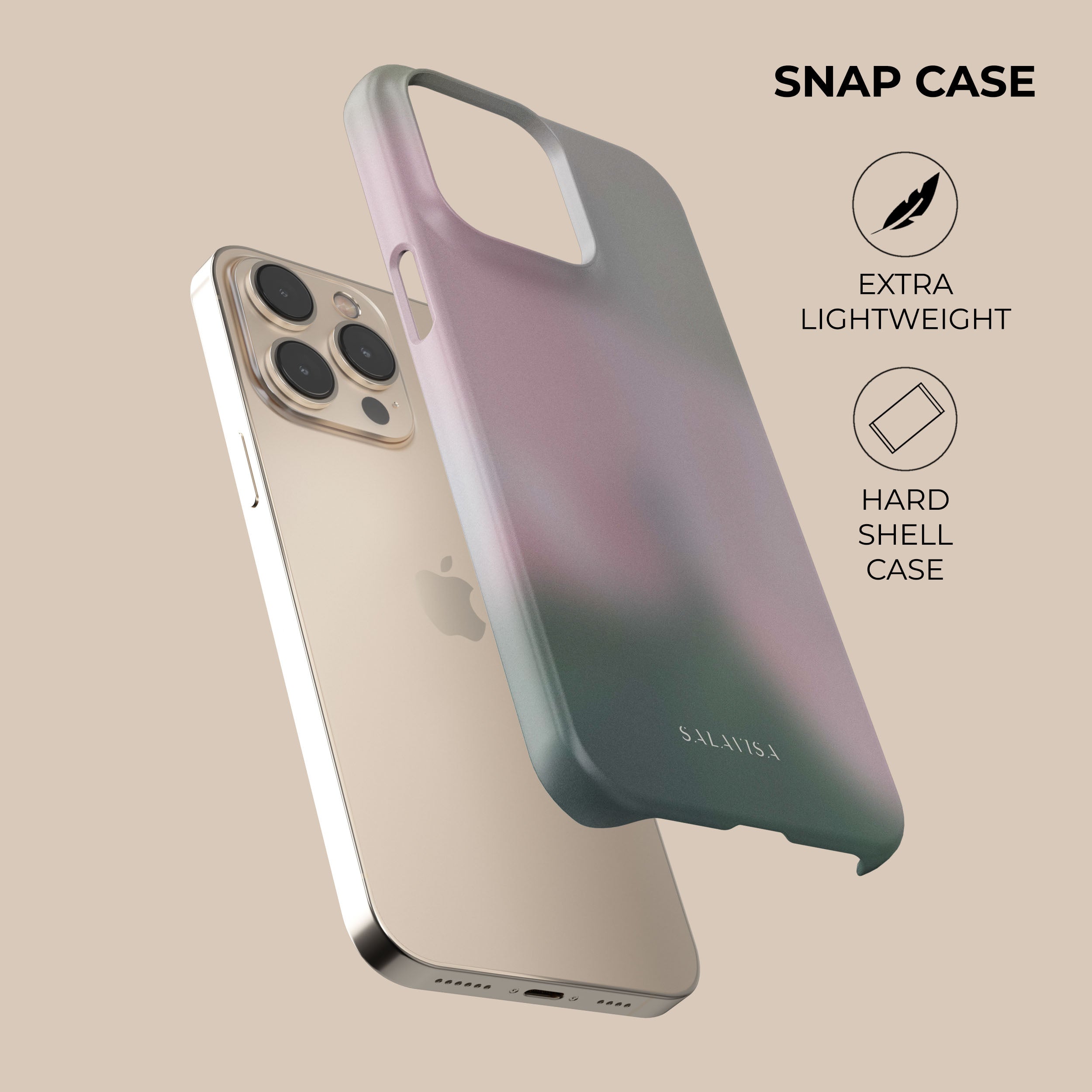 Elegant Muted Rose Phone Case - Slim Protective Cover for iPhone 15/14/13/12/11 Pro Max XR XS X 8 7 6 Plus - Perfect for Everyday Use, Travel & Gift Giving