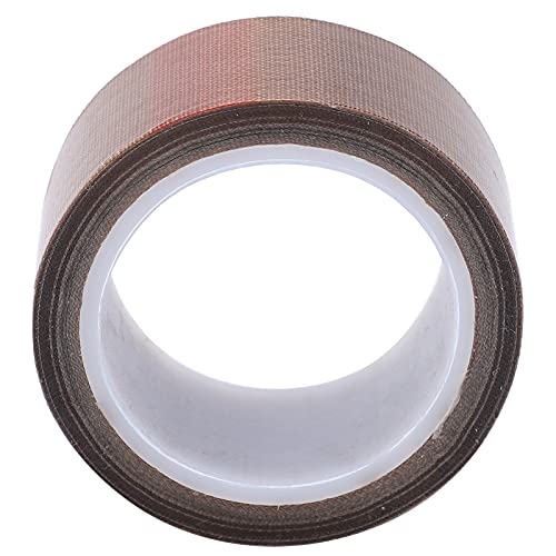 High Temperature PTFE Tape - 0.13mm Thick x 50mm Wide x 10m Long - Heat Resistant Cloth Insulation Adhesive Roll for Vacuum Sealing Machines & Industrial Fasteners - Perfect for Food Packaging, Electronics Protection, and Pipe Sealing Applications