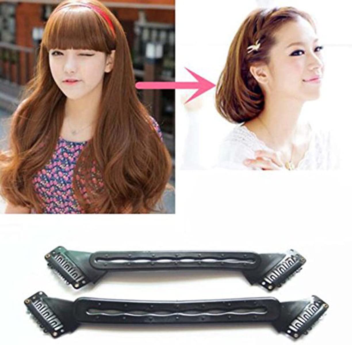 Ritzprime BOB Flexible Roller Clip - Long to Short Hair Styling Tool with Hair Pads for DIY Hairstyles - 17cm Big Hair Maker for Voluminous Bob & Layered Looks - Perfect for Salon, Home Use & Fashion Accessories
