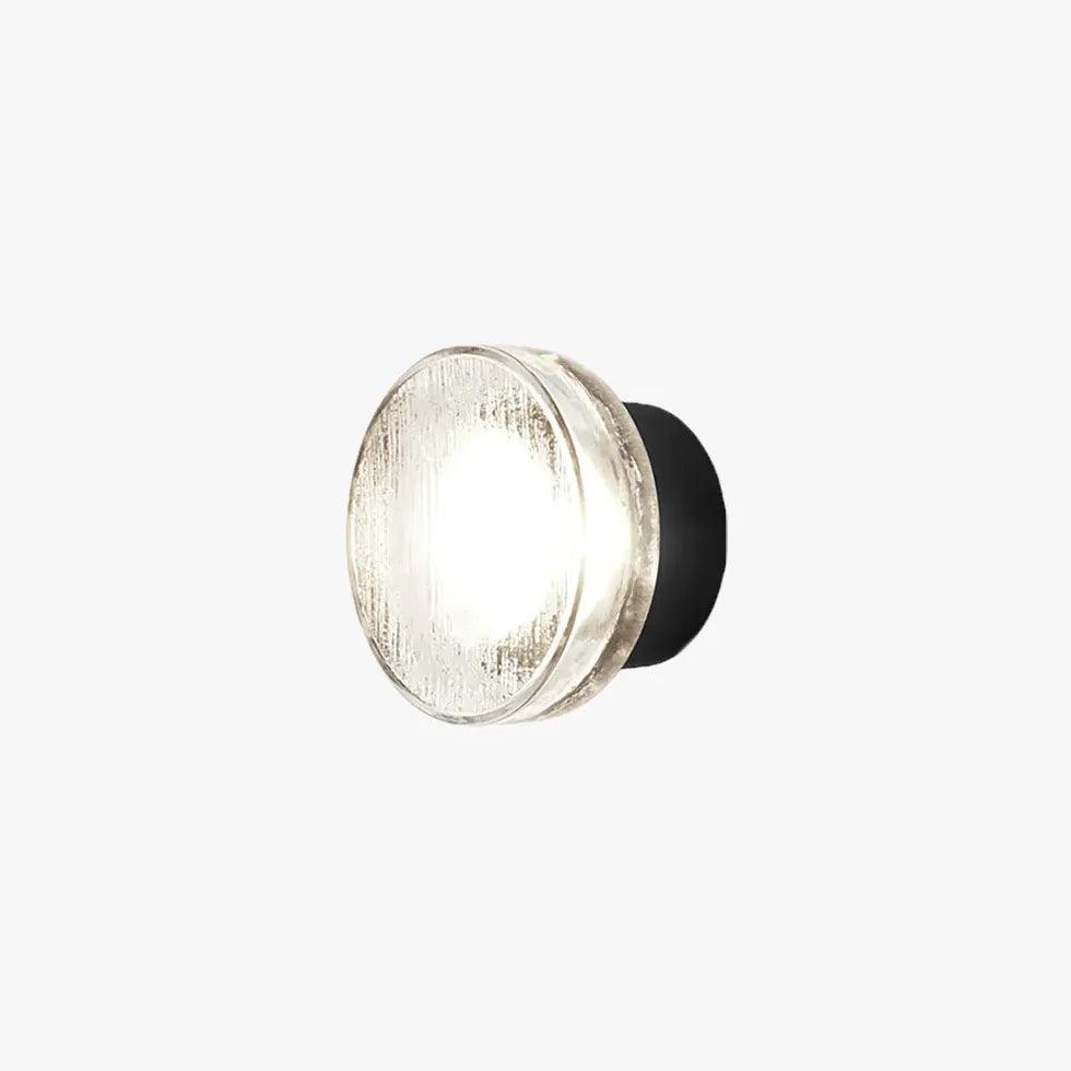 Modern Round Transparent Glass Wall Lights - Sleek & Stylish Home Decor for Living Room, Bedroom, or Hallway Lighting