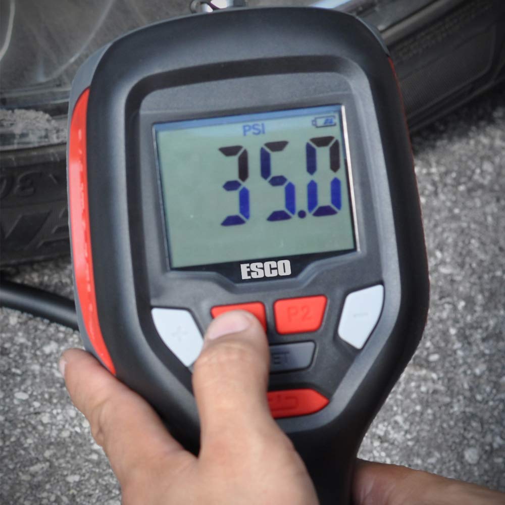 Portable Automatic Rechargeable Handheld Tire Inflator Pump - Fast Inflation for Car, Truck, Tractor & Bike Tires | Perfect for Roadside Emergencies, Garage Use & Outdoor Adventures
