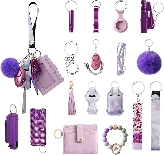 Purple Keychain Set