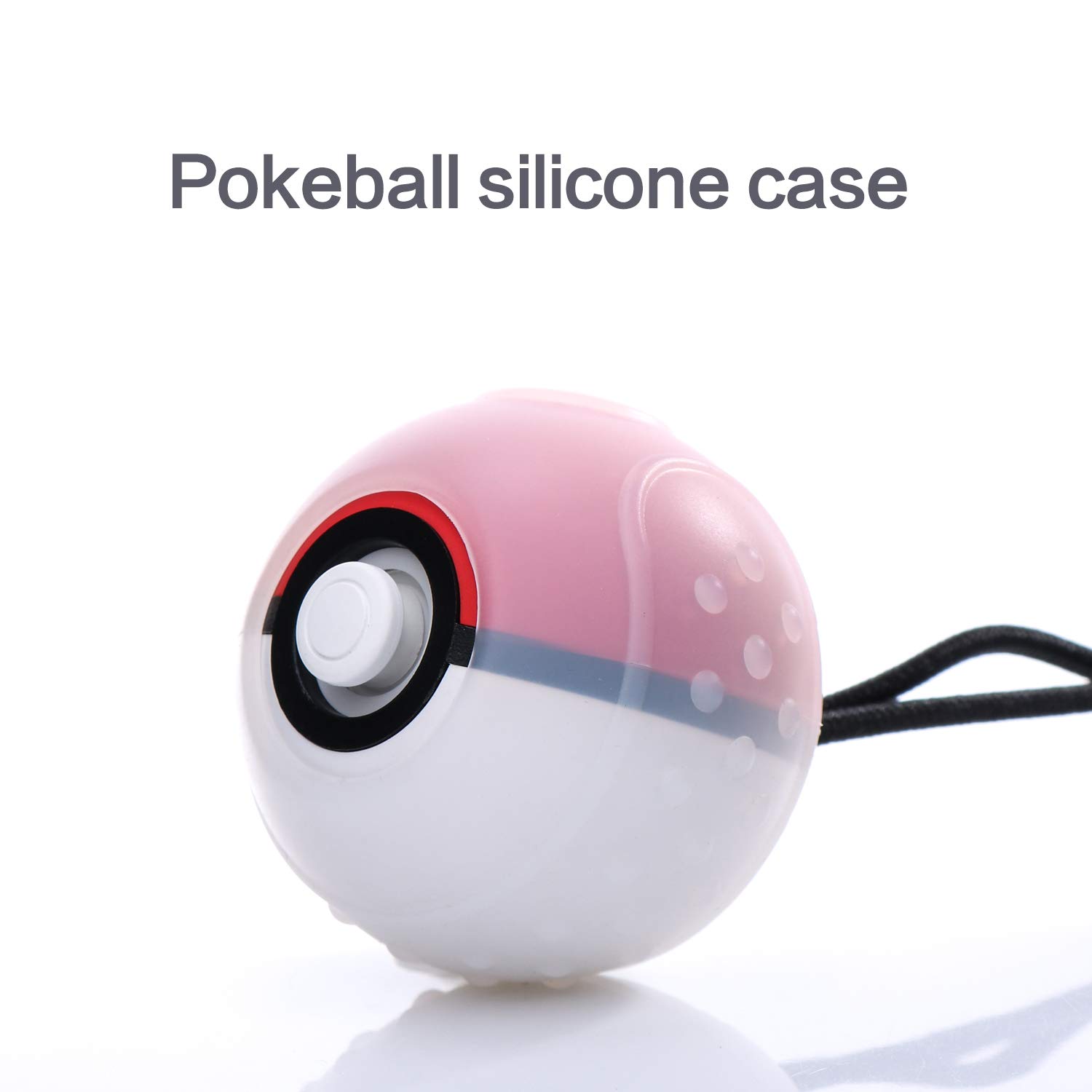Premium Silicone Grip Case for Poke Ball Plus Controller - Clear Protective Cover Compatible with Nintendo Switch, Pokemon Let's Go Pikachu & Eevee | Shockproof, Anti-Slip Design for Gaming & Collectible Display