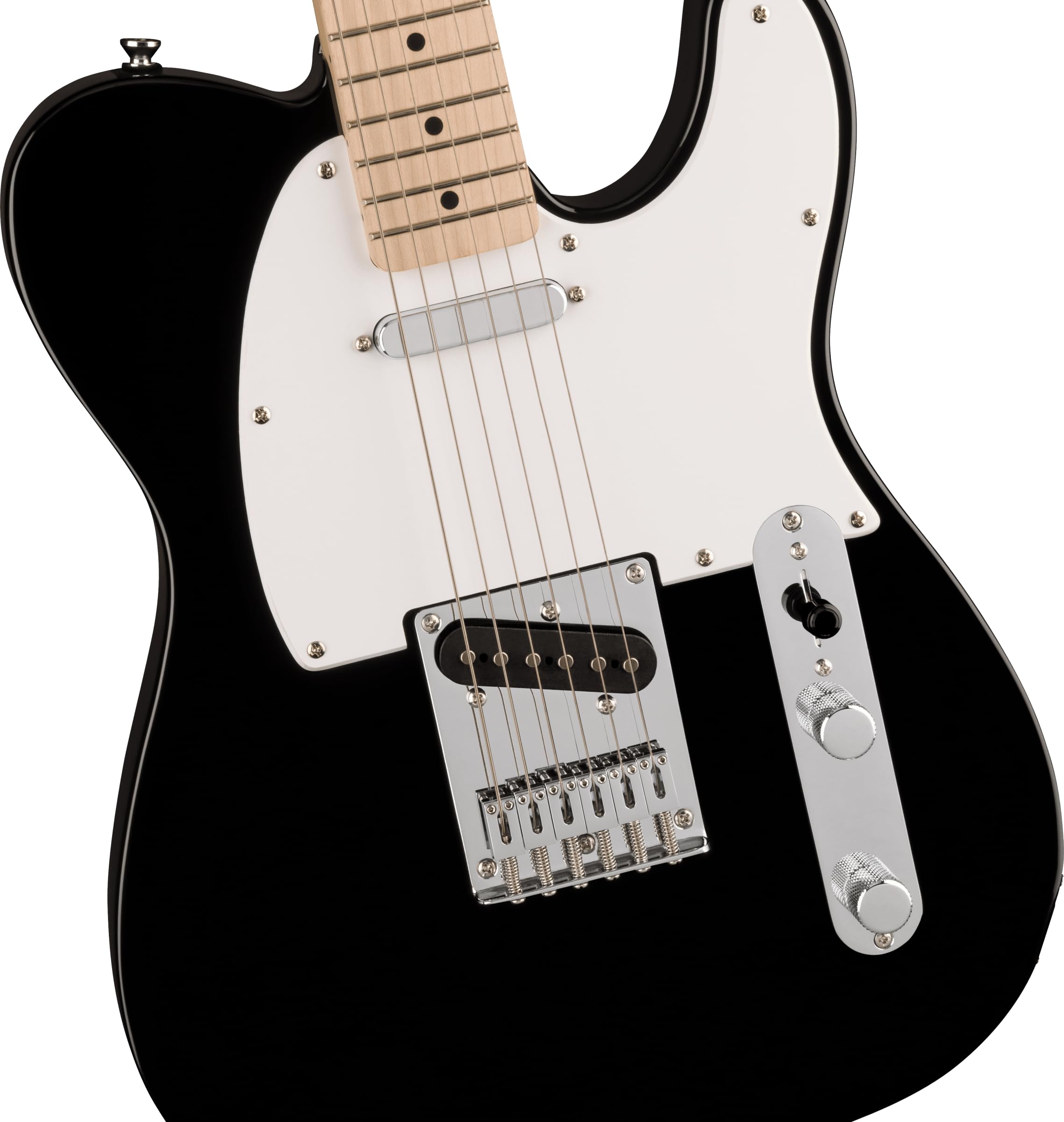 Squier 6 String Solid-Body Electric Guitar for Beginners - Right-Handed, Black (0373452506) | Perfect for Rock, Blues & Practice Sessions