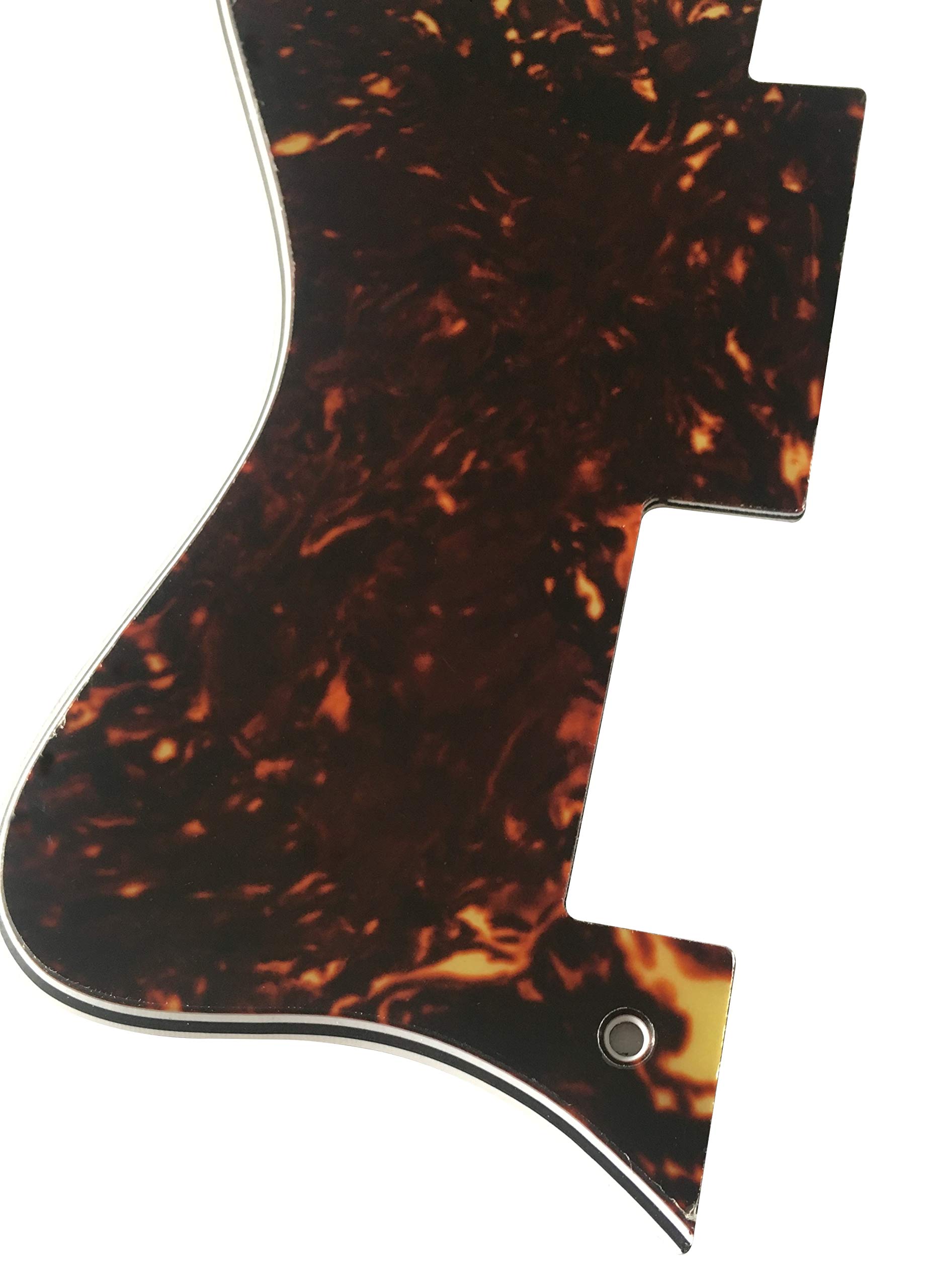 Epiphone Dot Style Electric Guitar Pickguard - 4 Ply Brown Tortoise Shell for Enhanced Tone & Protection | Perfect for Jazz, Blues & Rock Performances
