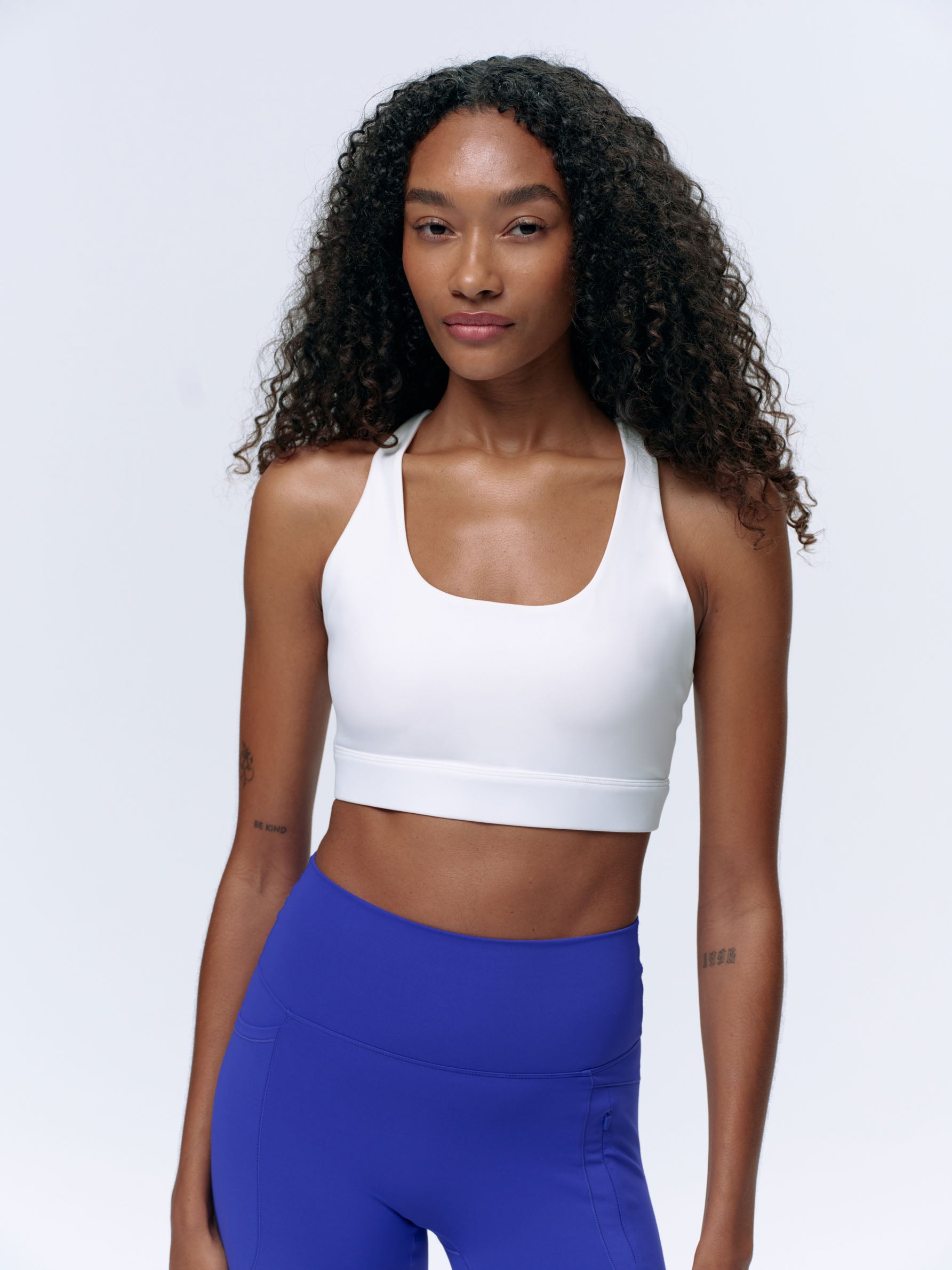 Ultimate Strappy Sports Bra for Women - High Support Workout Top - White - Perfect for Yoga, Running & Gym