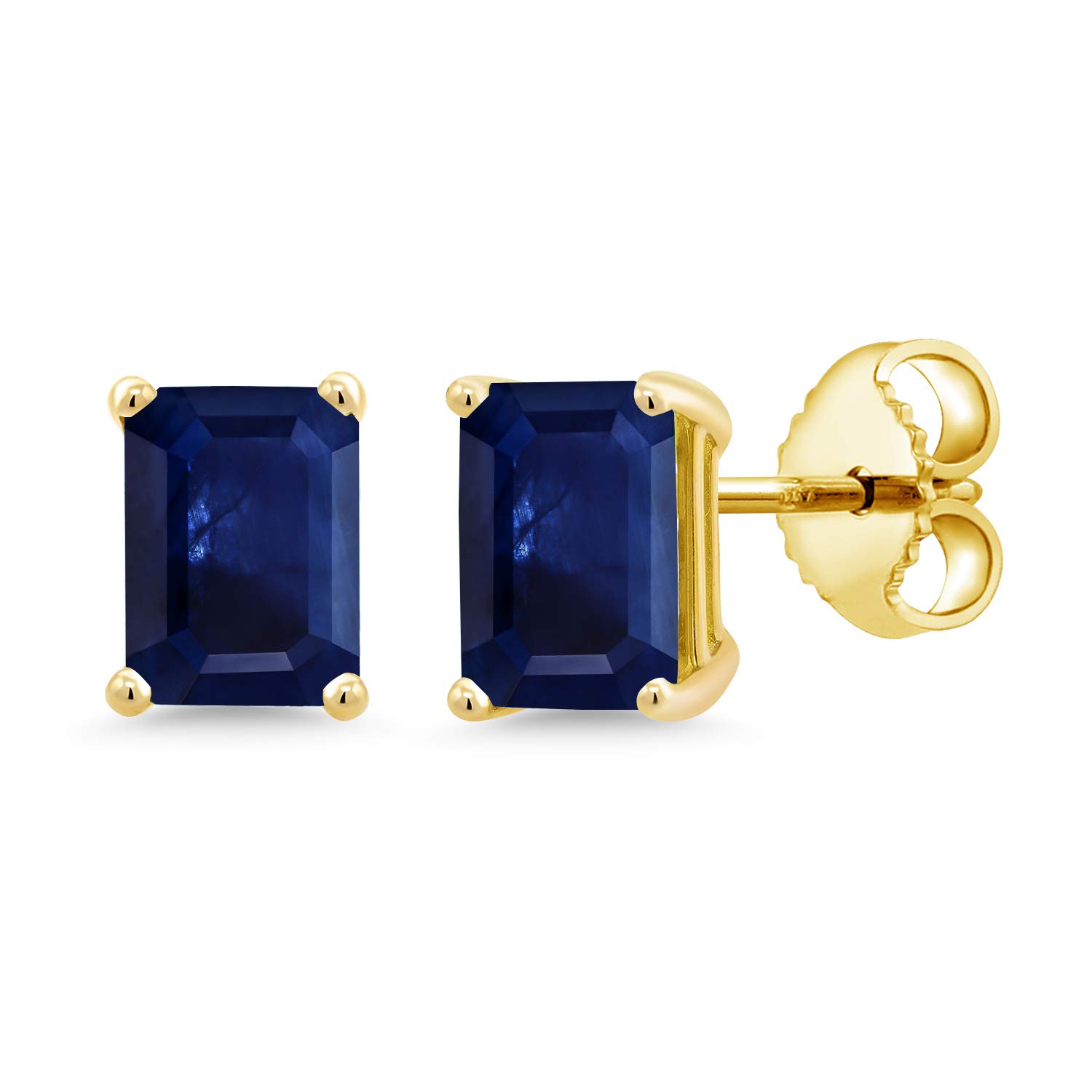 7X5MM Emerald Cut Gemstone Stud Earrings for Women & Men - 925 Sterling Silver Birthstone Jewelry | Perfect Gift for Mom, Wife, Her | Elegant Everyday Wear & Special Occasions