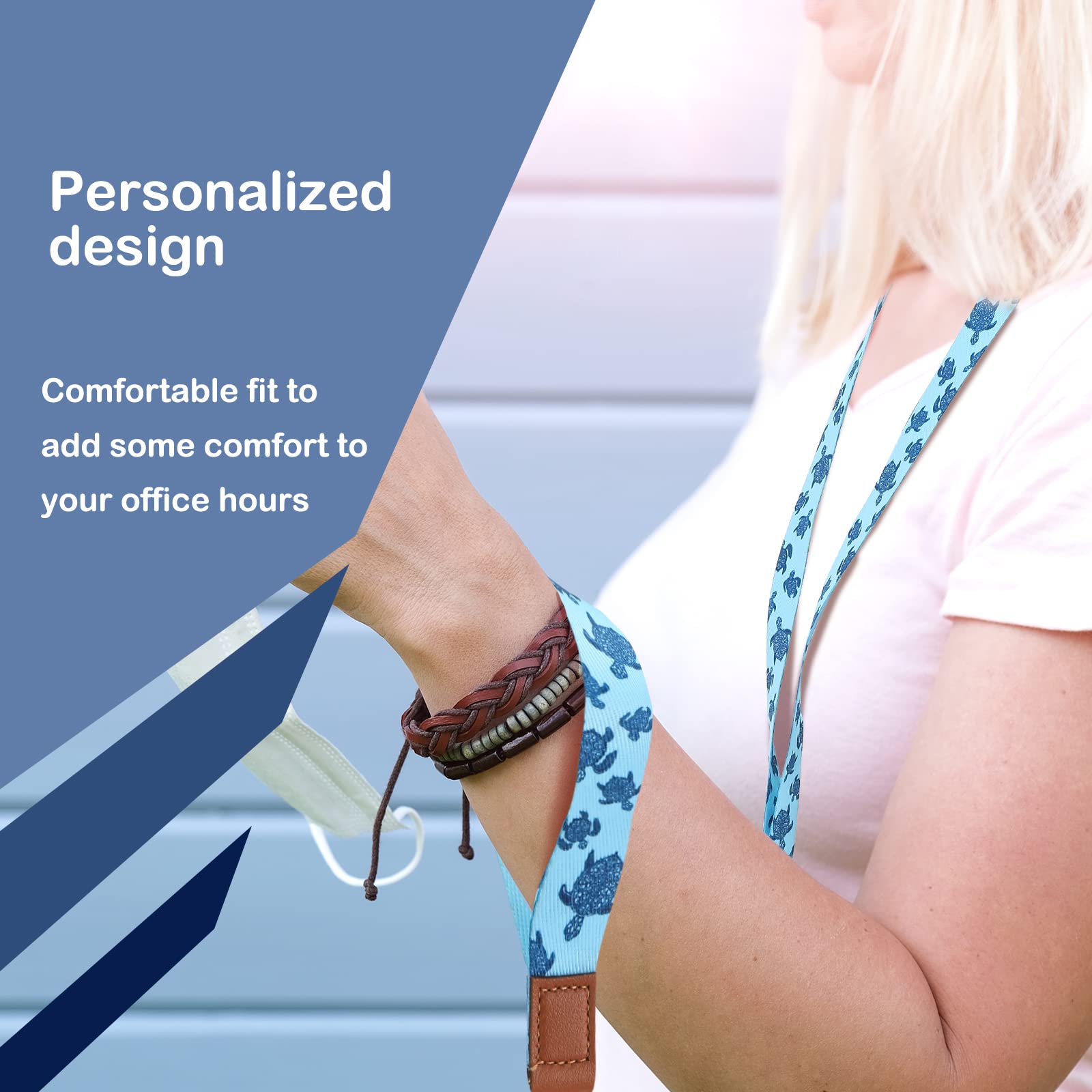 MTLEE 8 Pcs Detachable Key Lanyards for Men & Women - Keys & ID Holder for Work & Travel