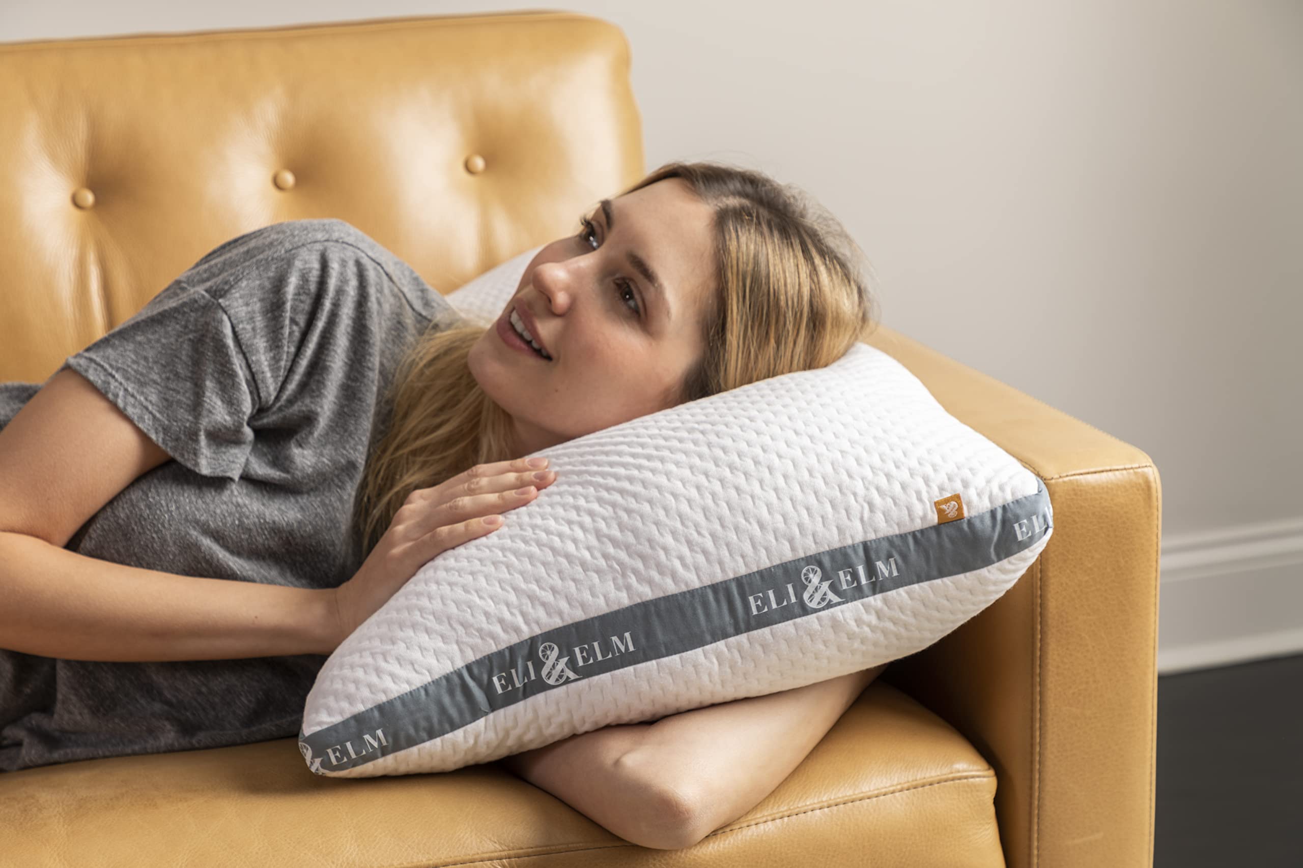 Best Ergonomic Side Sleeper Pillow for Neck Pain Relief - Cooling Latex Pillow with Breathable Cover & U-Shape Contour Design - Queen Size Bed Pillow for Side Sleepers (Includes Pillow & Case) - Perfect for Back Pain Relief, Shoulder Support & Better Sleep Posture