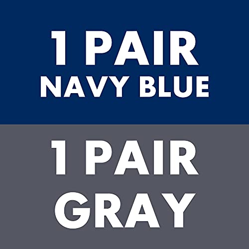 Gray + Navy 2 Pair (With Bonus Neck Gaiter)