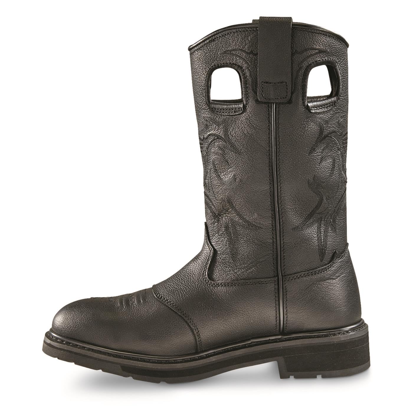 Guide Gear Bandit II Men's Concealed Carry Western Cowboy Boots - Waterproof Leather Work Boots for Rodeo, Hiking & Outdoor Activities