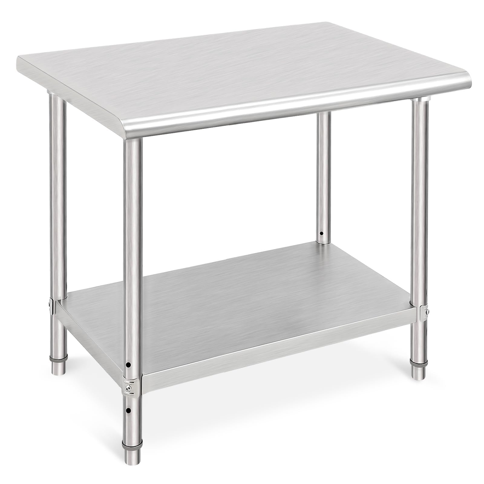 Stainless Steel Commercial Prep Table 36x24x35 Inches - NSF Certified Metal Kitchen Work Table for Restaurant, Home & Hotel Use - Ideal for Food Prep, Cooking & Serving