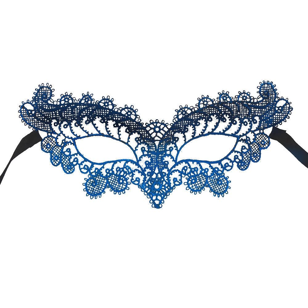 Scary Halloween Lace Masquerade Mask - Elegant Prom Party Accessory for Adults, Spooky Bathroom & Tree Decor, Fun Dog Toy - Perfect for Costume Parties & Holiday Decorations