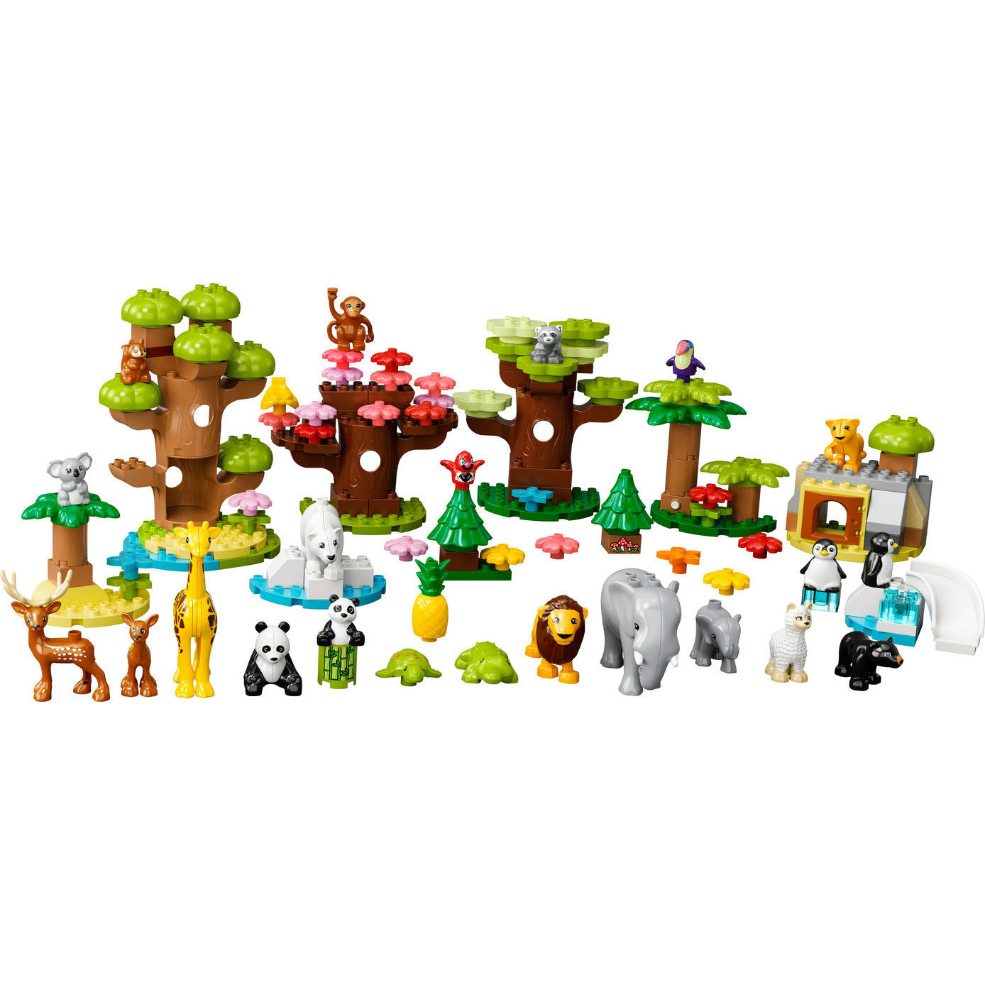 LEGO DUPLO Wild Animals of the World Building Blocks Set 10975 - Educational Toy for Toddlers, Preschool Learning & Creative Play