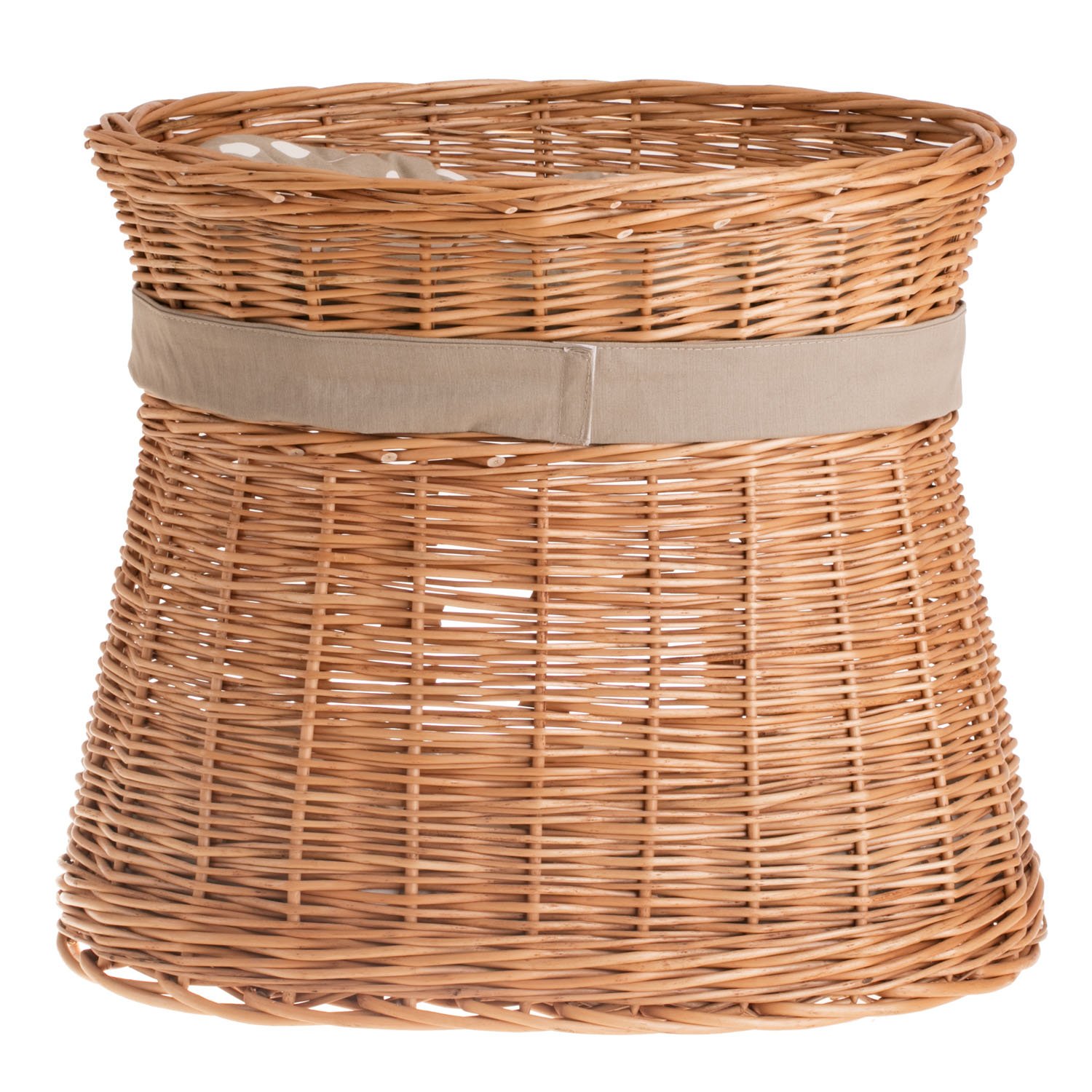 Willow Storage Basket - Natural Honey Yellow Wicker Basket - 50 x 40 x 45 cm - Perfect for Home Organization, Laundry, Toys & Blanket Storage
