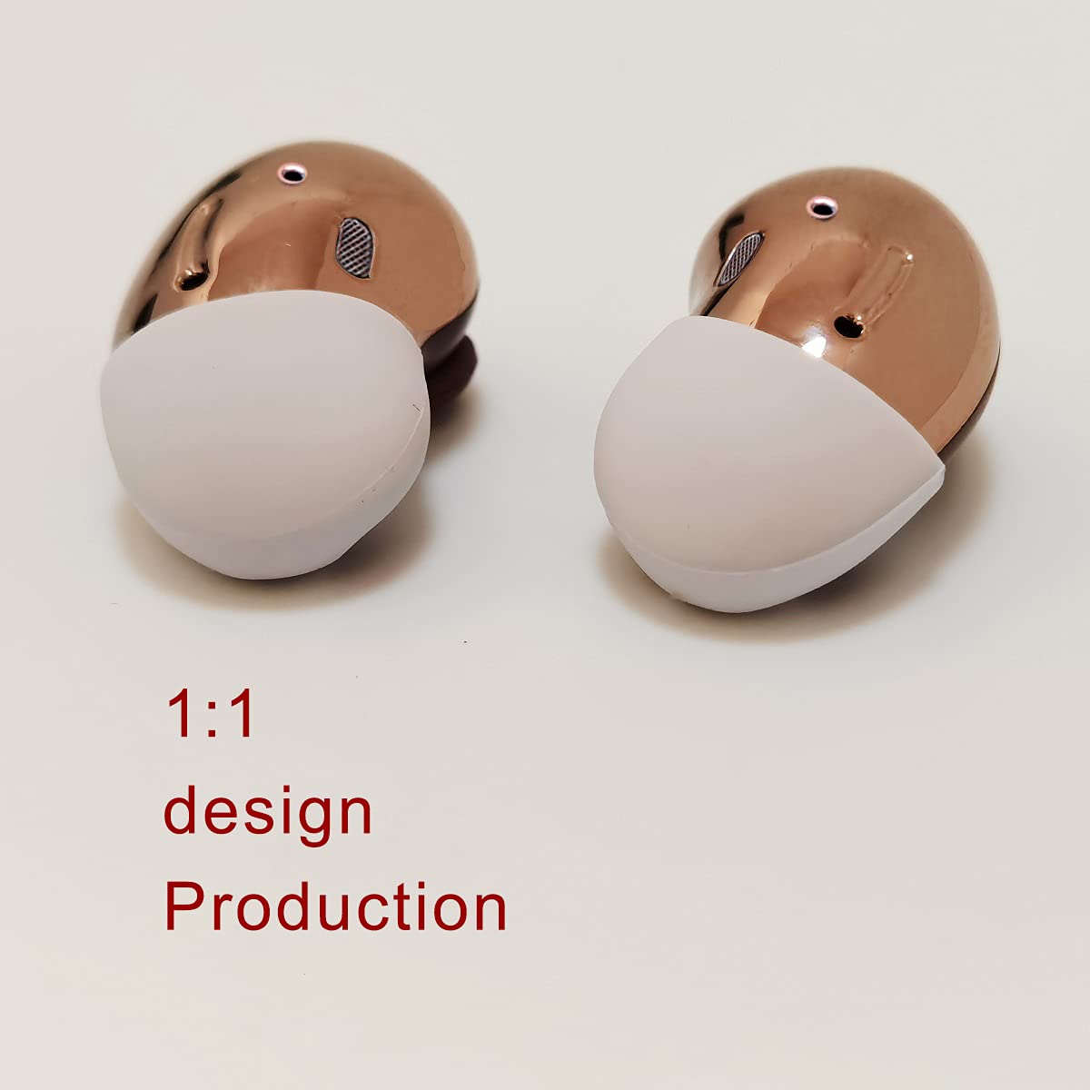 Soft Silicone Earbud Tips for Galaxy Buds Live - Secure Fit & Non-Slip - 2 Pairs White - Perfect for Workouts & Travel