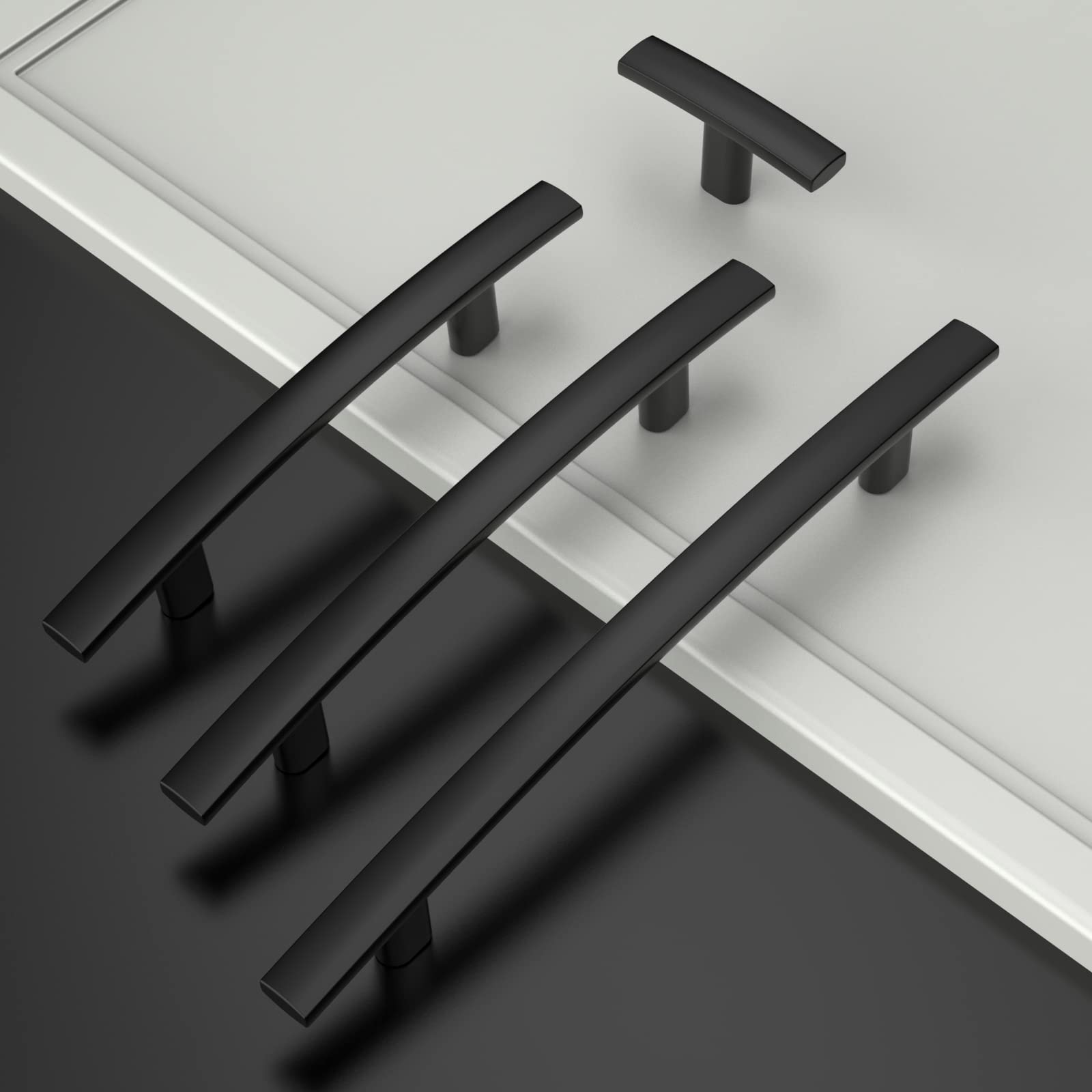 Amerdeco 10 Pack Oil Rubbed Bronze Cabinet Handles 3 Inch (76mm) - Kitchen & Bathroom Drawer Pulls