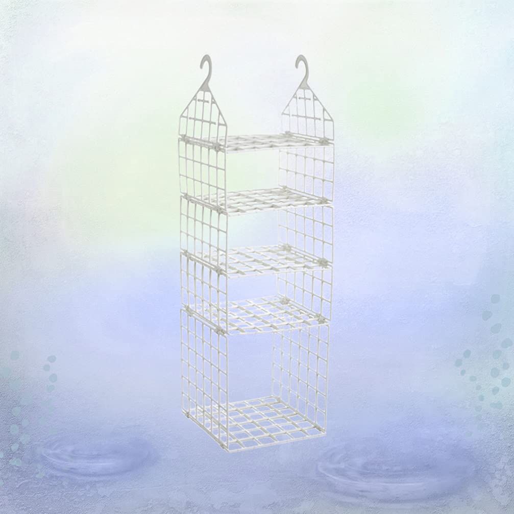 ARTIBETTER Collapsible Clothes Rack - Foldable Clothing Organizer with Shelves for Wardrobe, Closet & Laundry Room - Space Saving Storage Solution for Shirts, Pants & Accessories - White