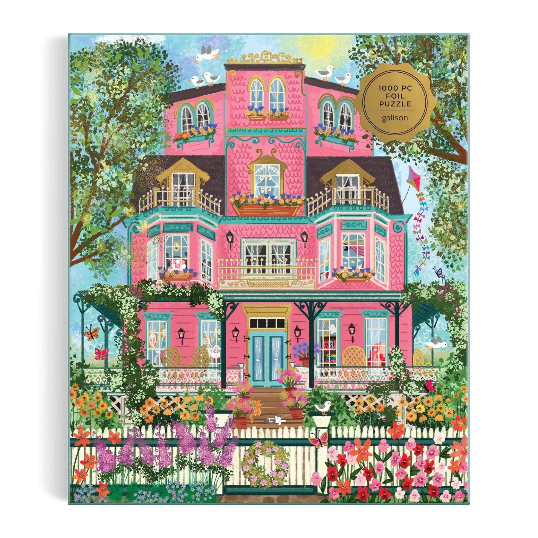 Joy Laforme Capeside Victorian 1000-Piece Jigsaw Puzzle - Perfect for Family Game Nights, Relaxation & Home Decor