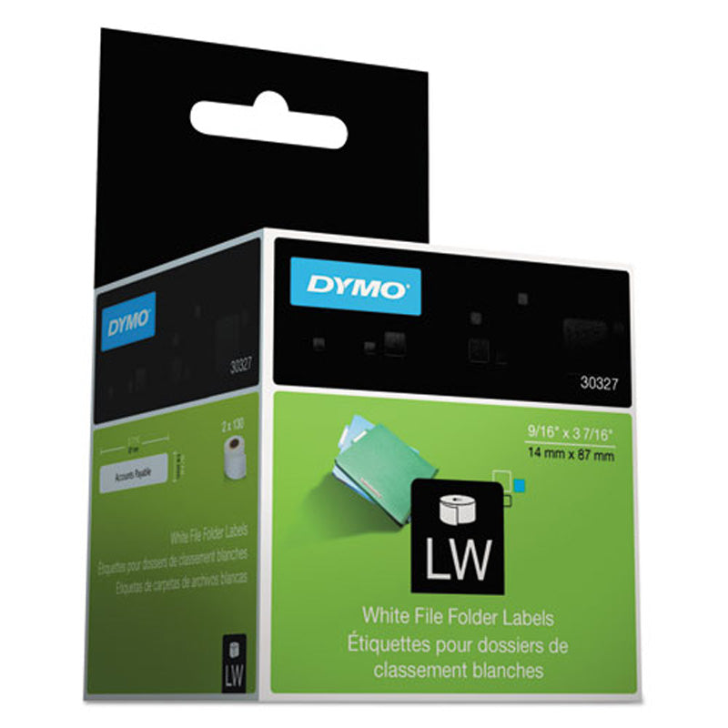 File Folder Labels 1 Up - 260 Pack for LabelWriter Label Makers | Perfect for Office Organization & Document Filing